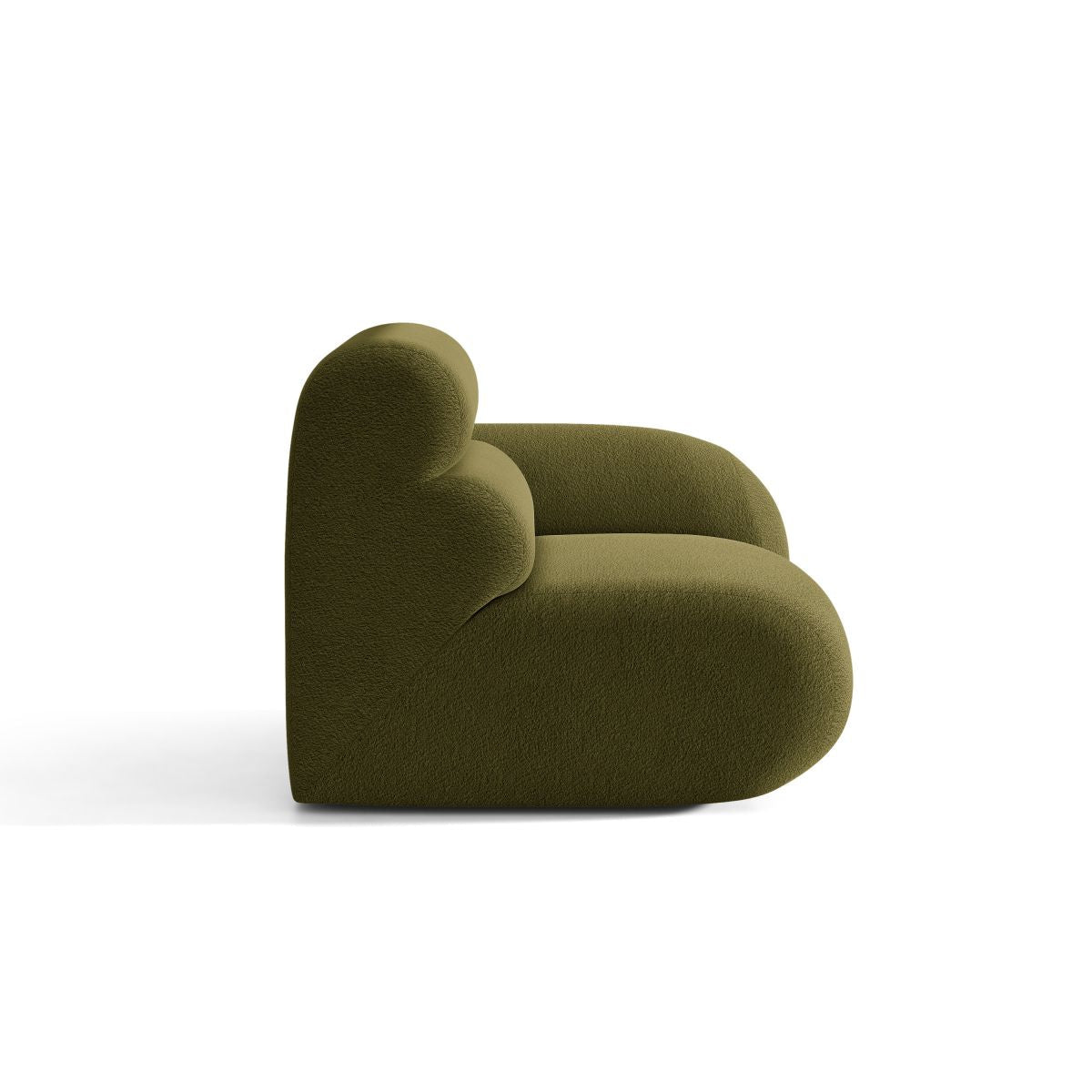 NEO Modular Sofa - Right Side Module in Olive Boucle