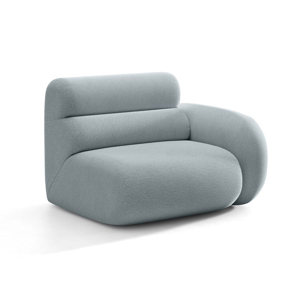 NEO Modular Sofa - Right Side Module in Blue Boucle