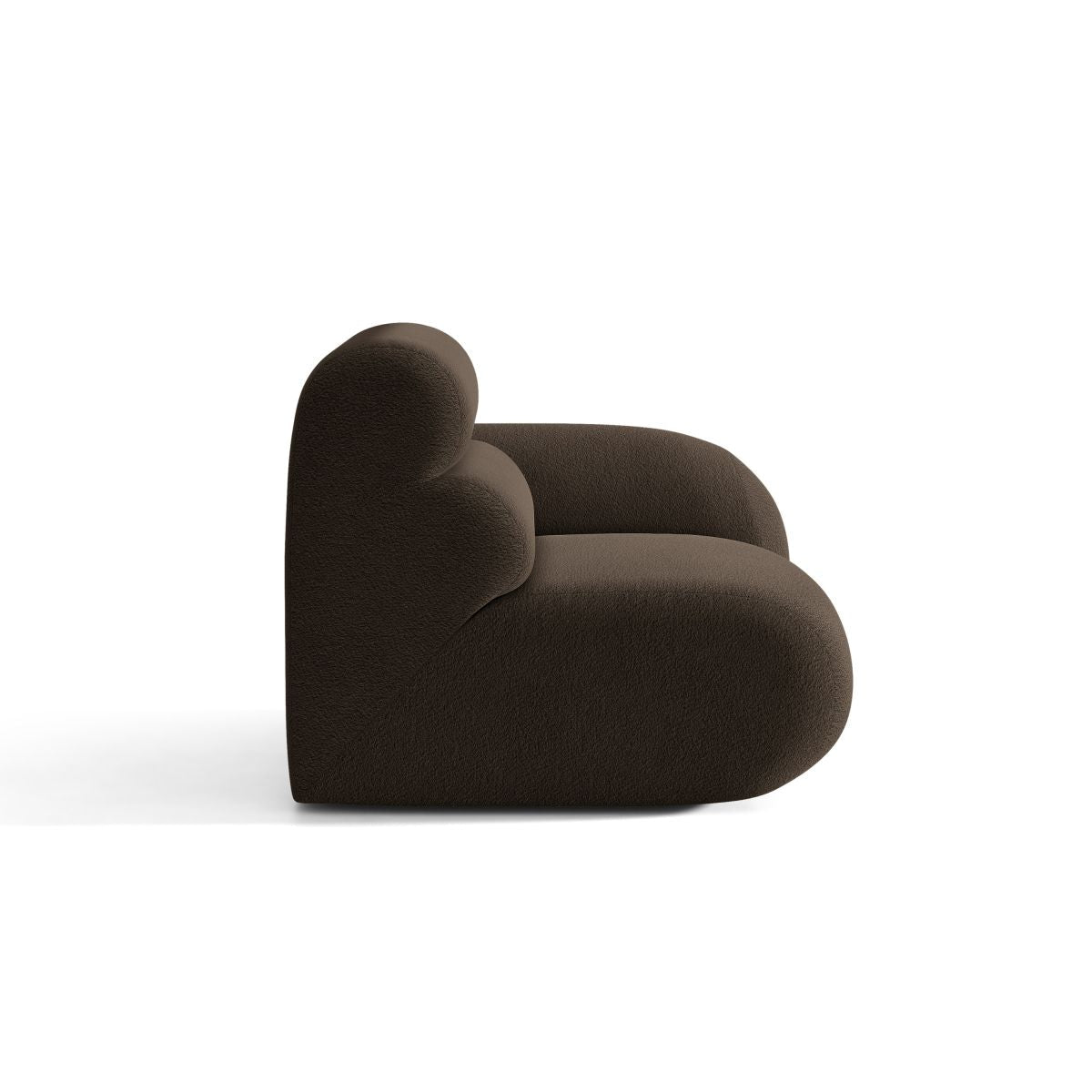 NEO Modular Sofa - Right Side Module in Brown Boucle