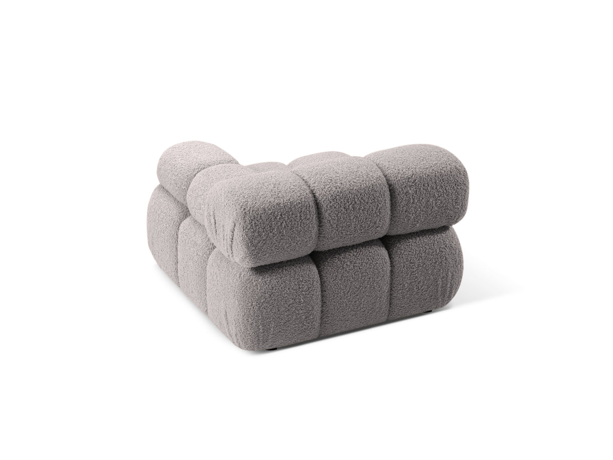 BELLIS Modular Sofa - Right Side Module in Gray Boucle