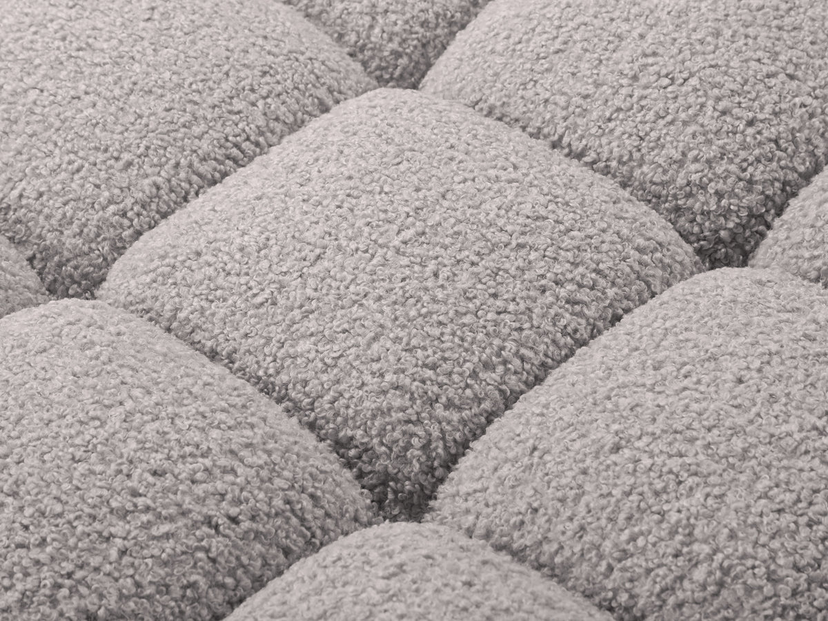 BELLIS Modular Sofa - Right Side Module in Gray Boucle