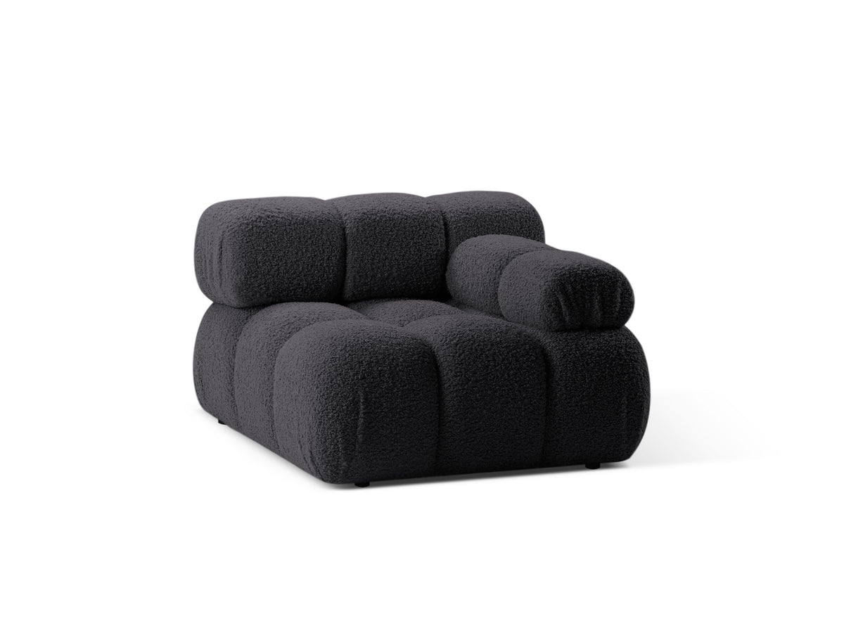 BELLIS Modular Sofa - Right Side Module in Graphite Boucle