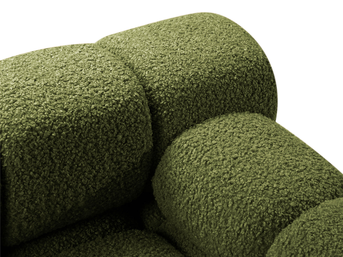 BELLIS Modular Sofa - Right Module in Green Boucle