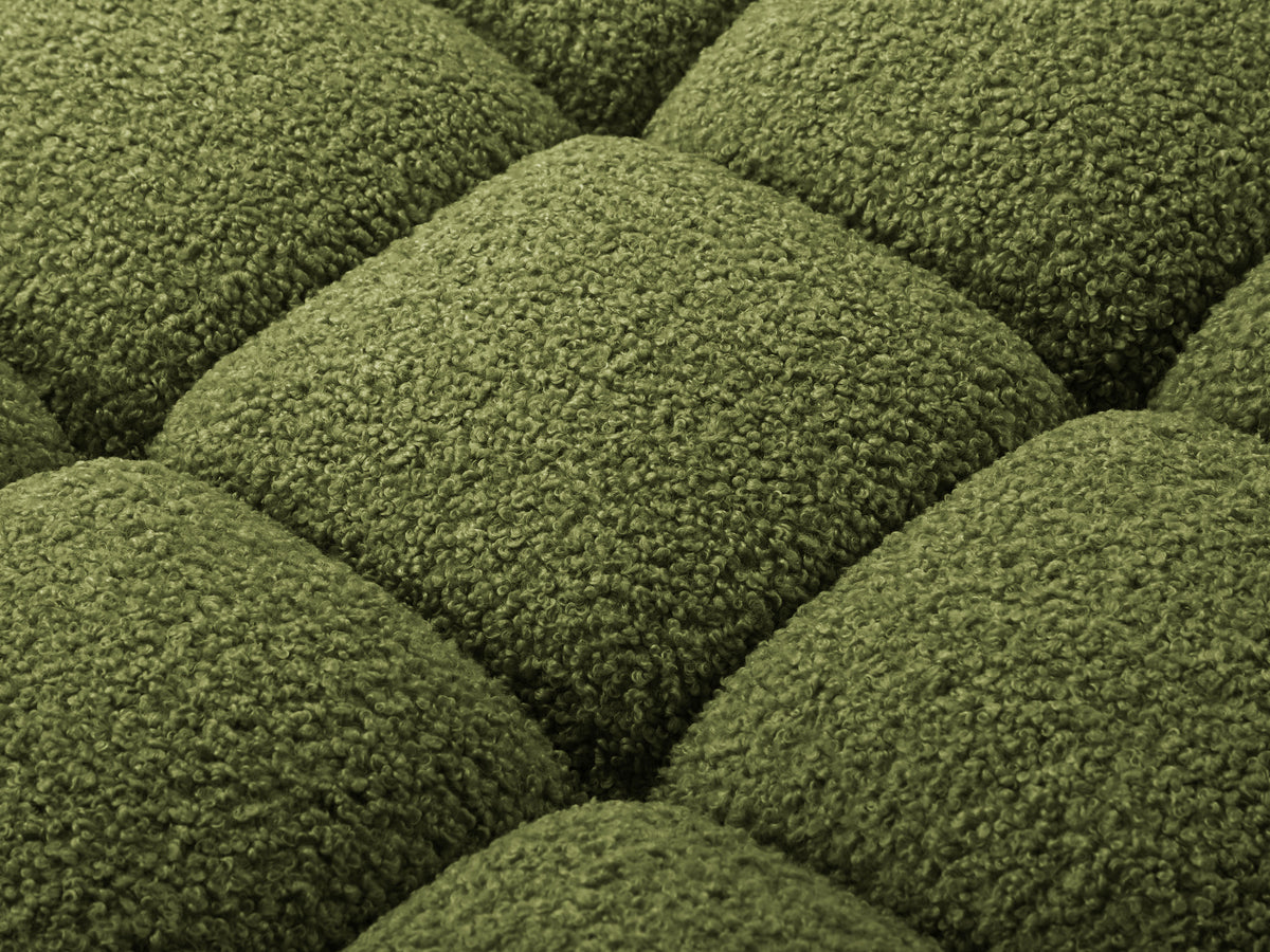 BELLIS Modular Sofa - Right Module in Green Boucle