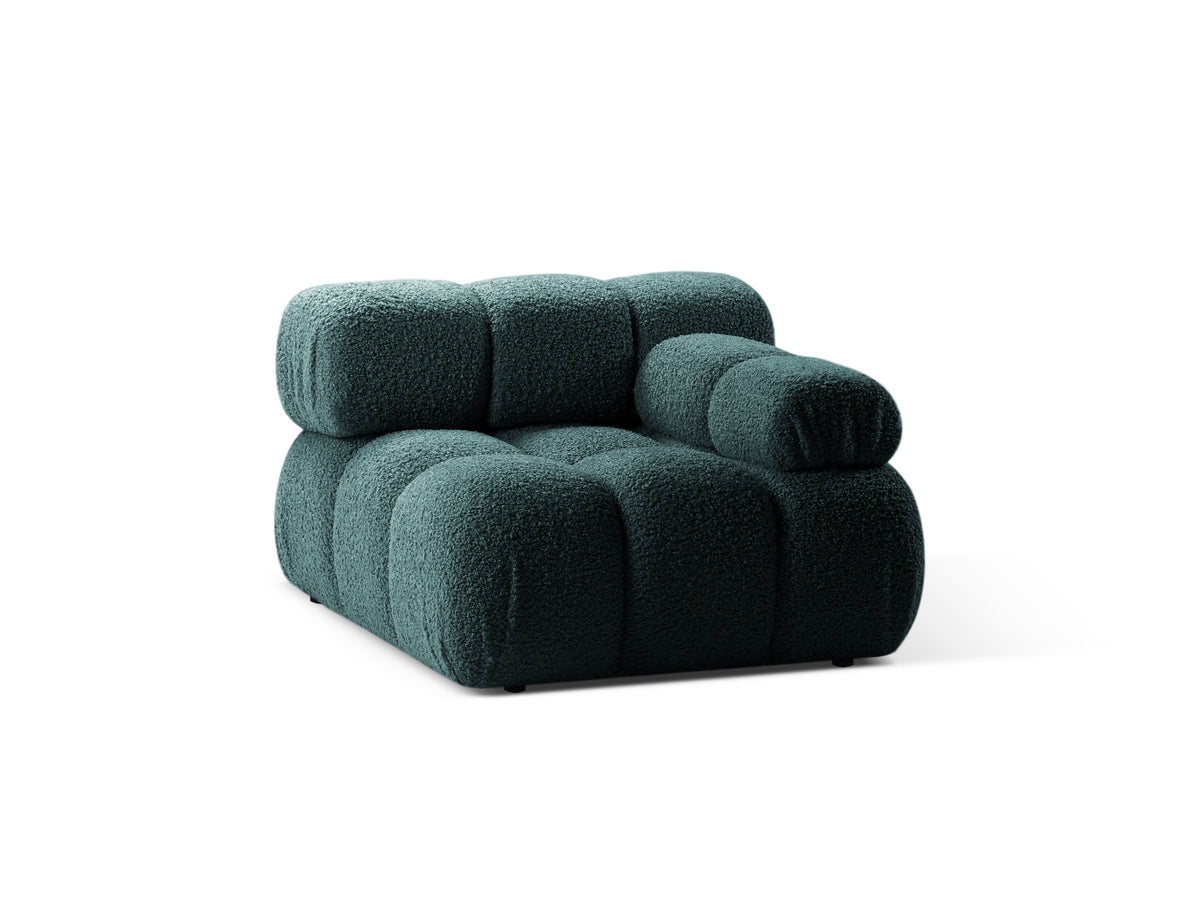 BELLIS Modular Sofa - Right Module in Petrol Blue Boucle