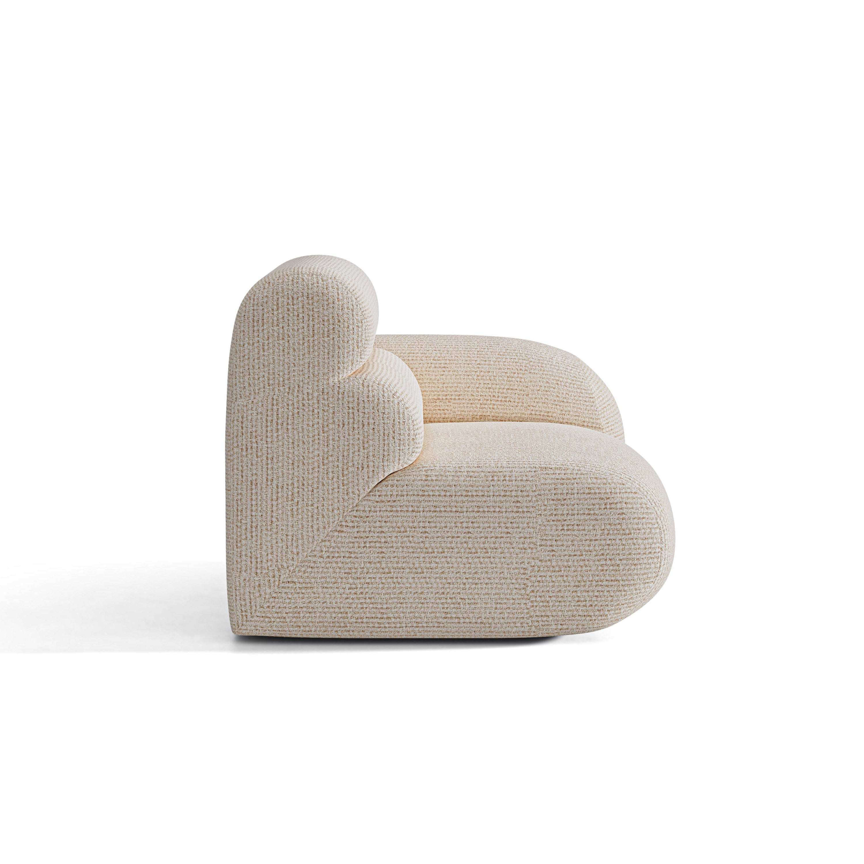 NEO Modular Sofa - Right Side Module in Beige Melange