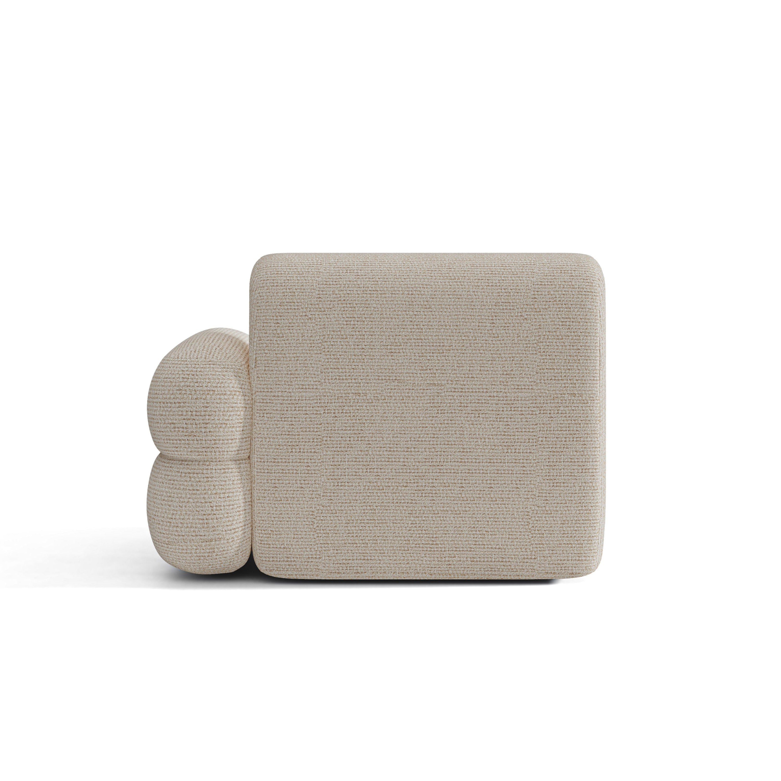 NEO Modular Sofa - Right Side Module in Beige Melange
