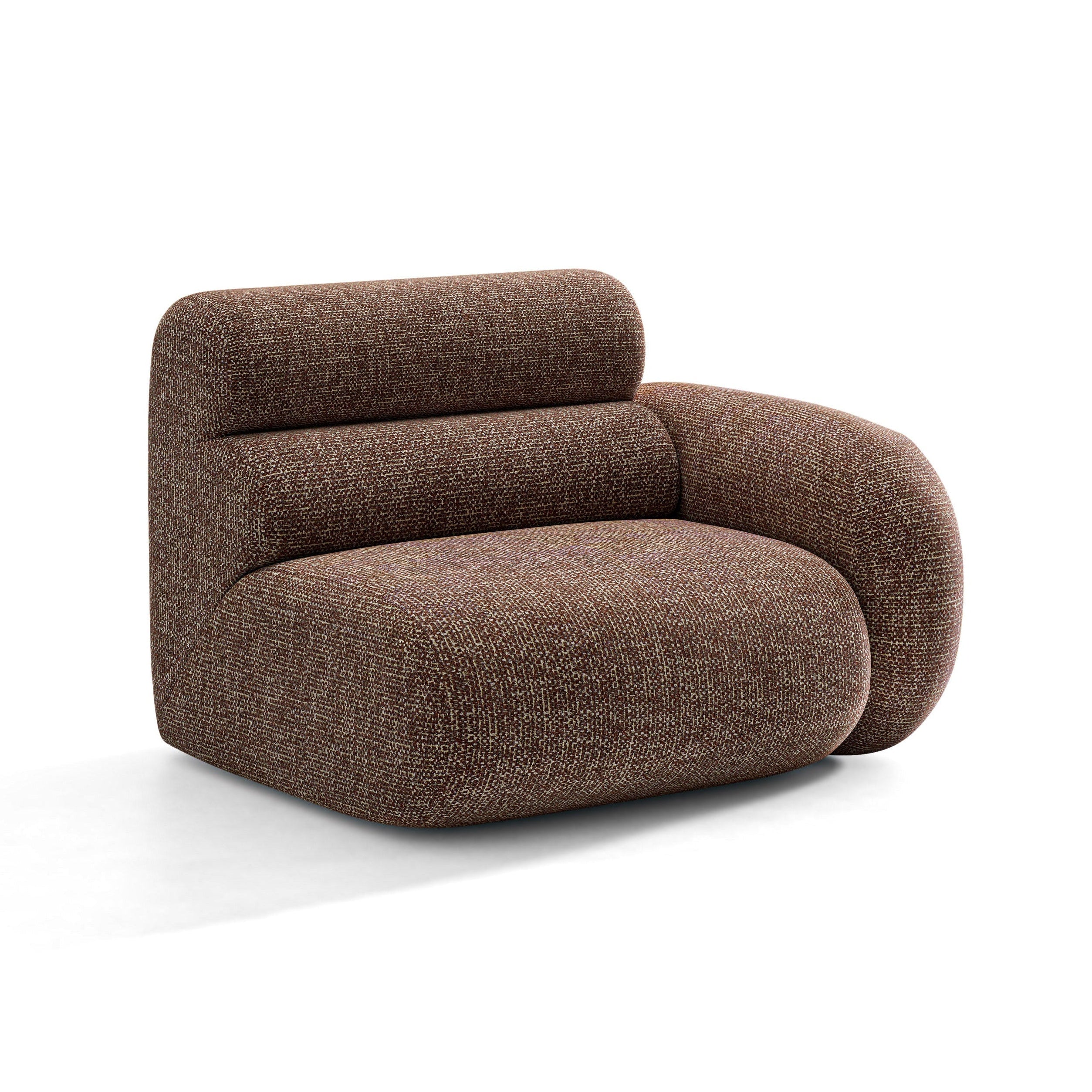 NEO Modular Sofa - Right Module in Brown Melange