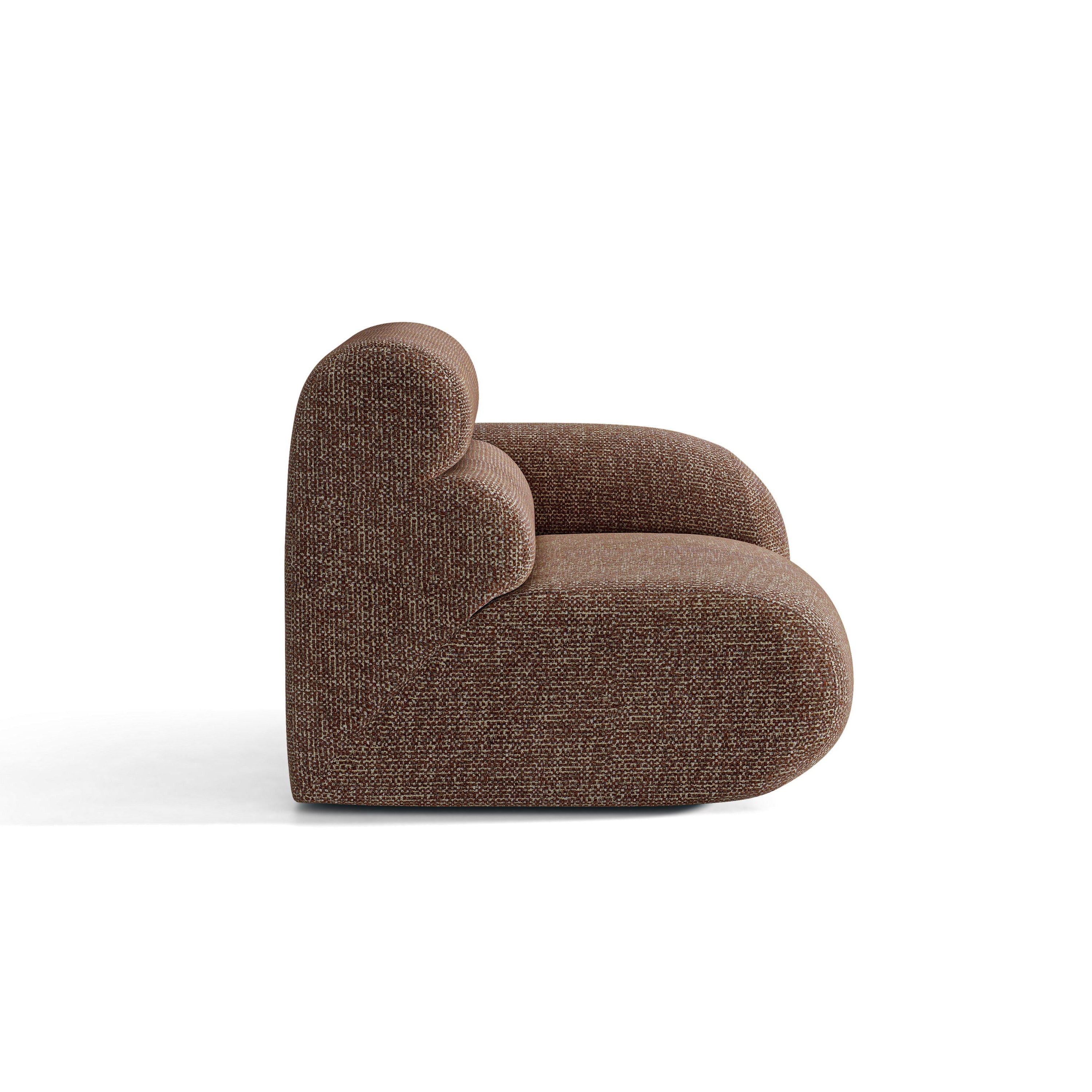 NEO Modular Sofa - Right Module in Brown Melange