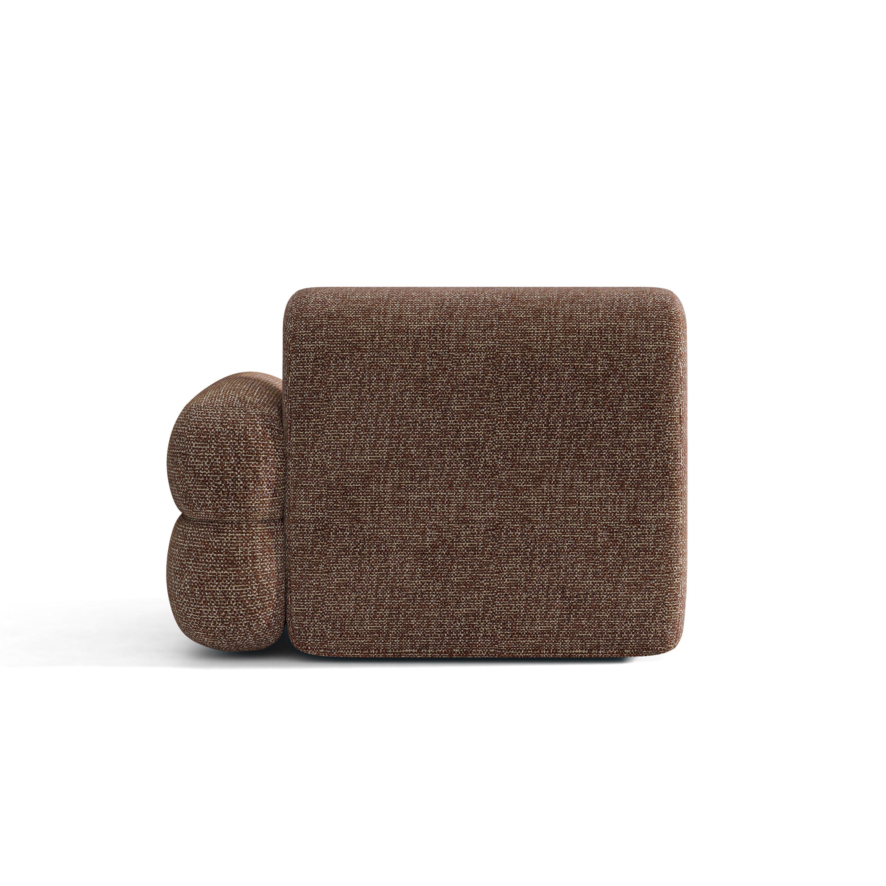 NEO Modular Sofa - Right Module in Brown Melange
