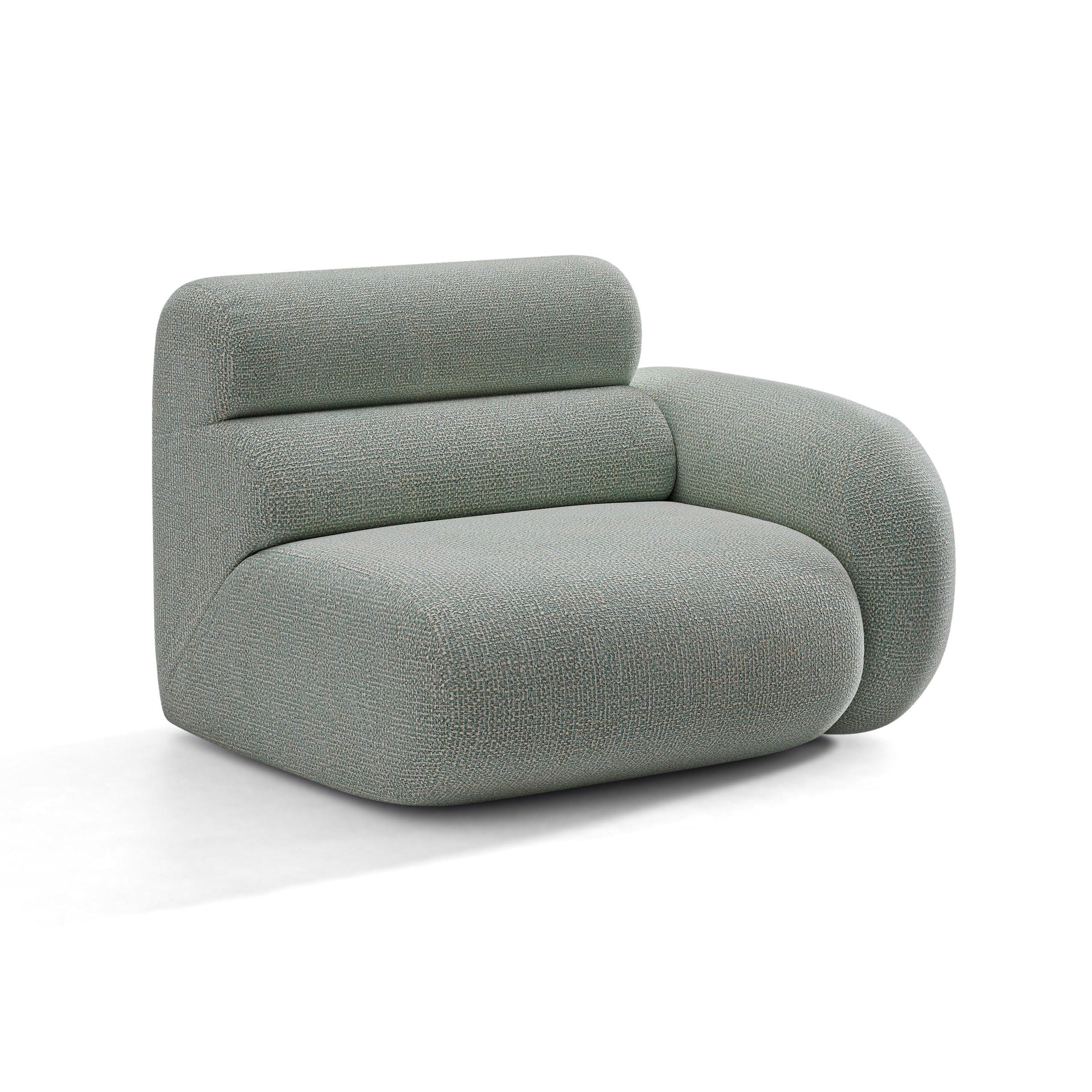 NEO Modular Sofa - Right Side Module in Blue Melange