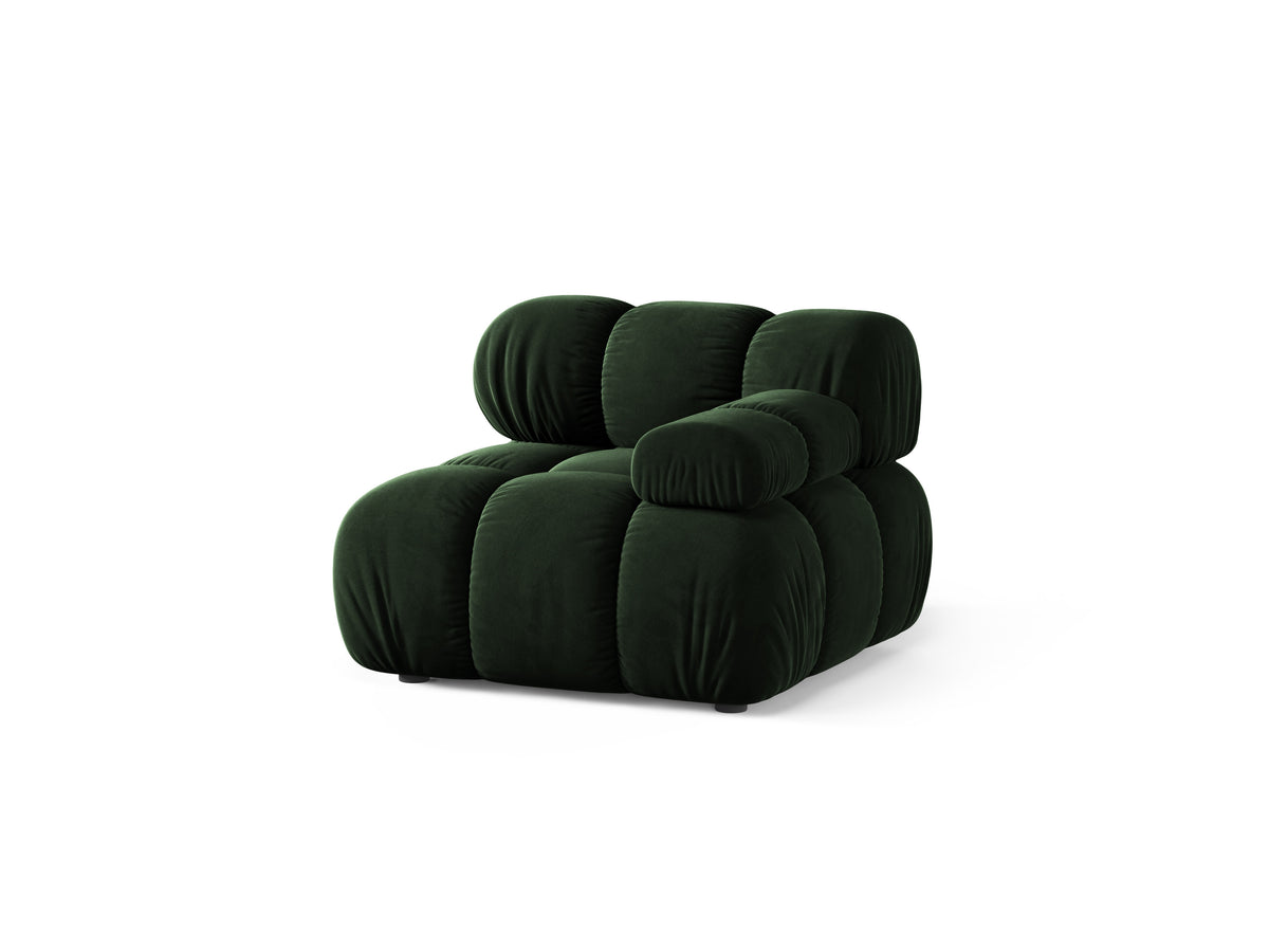 BELLIS Modular Sofa - Right Module in Bottle Green Velvet