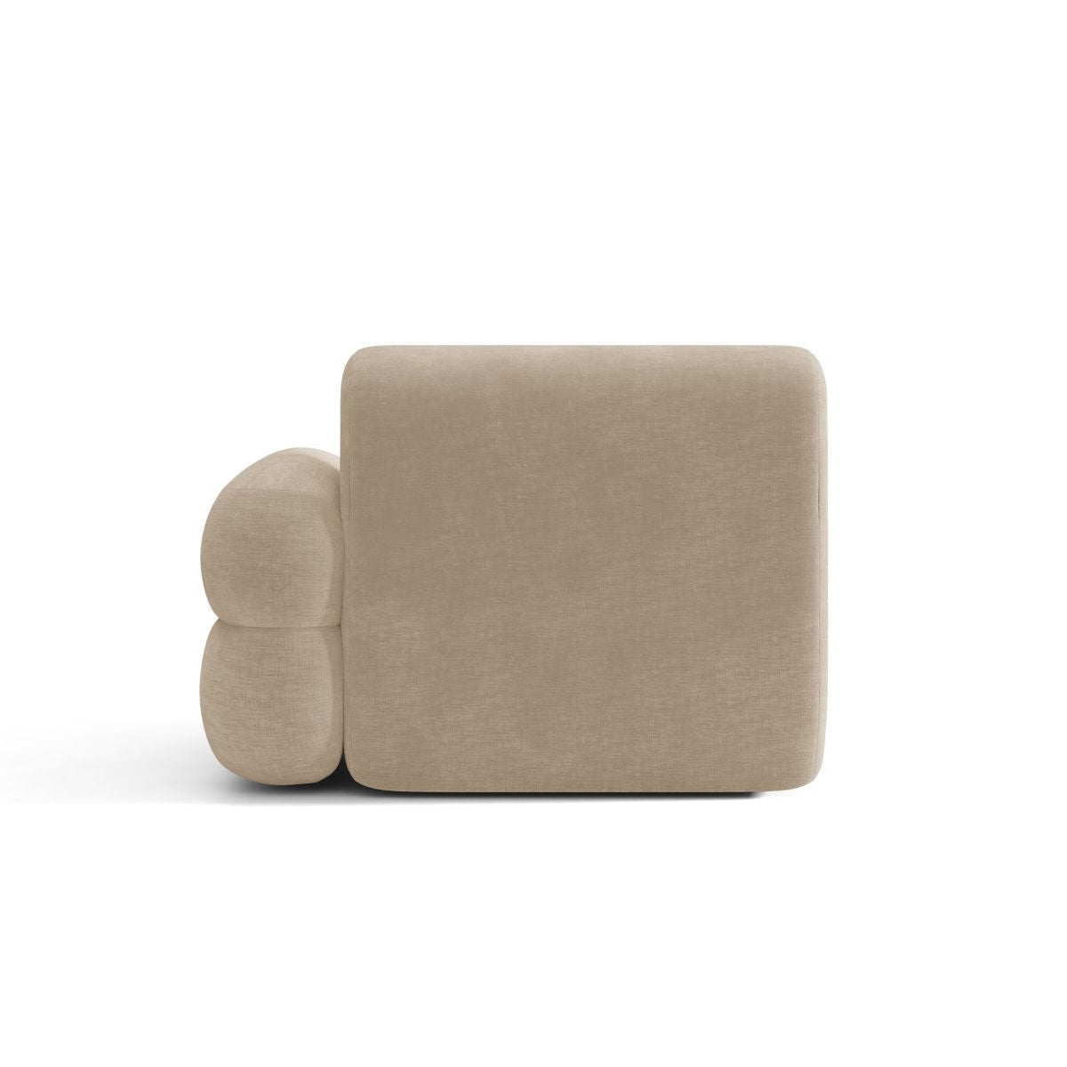 NEO Modular Sofa - Right Side Module in Beige Chenille