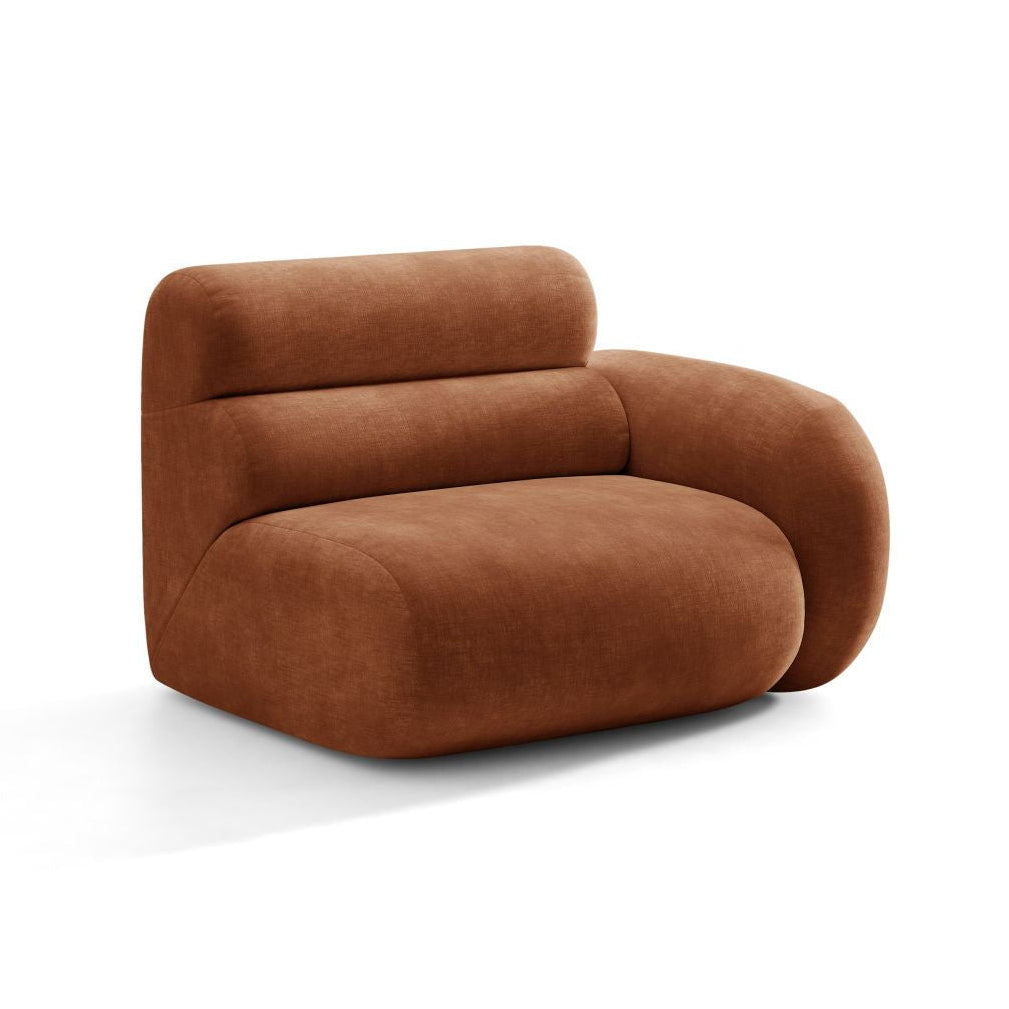 NEO Modular Sofa - Right Side Module in Brick Chenille