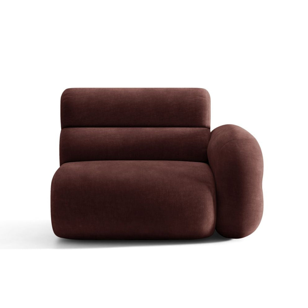 NEO Modular Sofa - Right Side Module in Cherry Chenille
