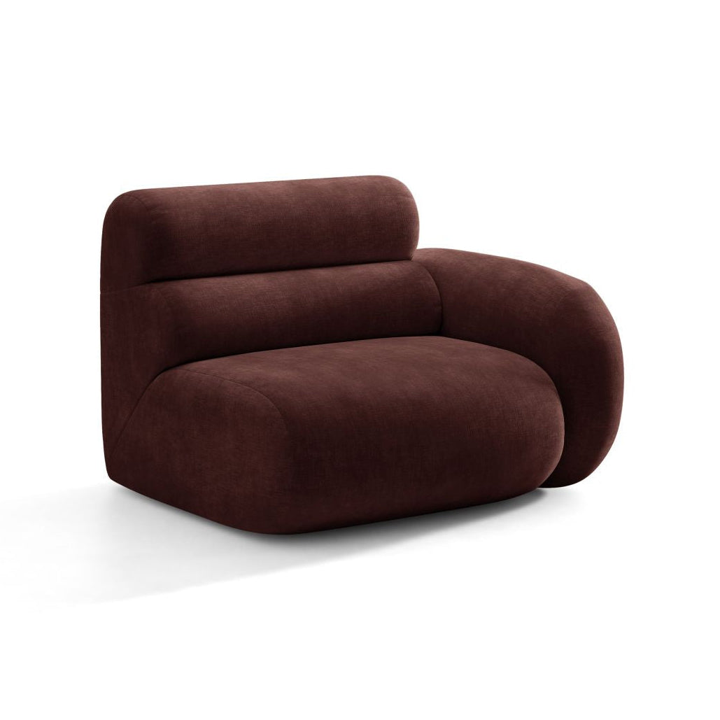 NEO Modular Sofa - Right Side Module in Cherry Chenille