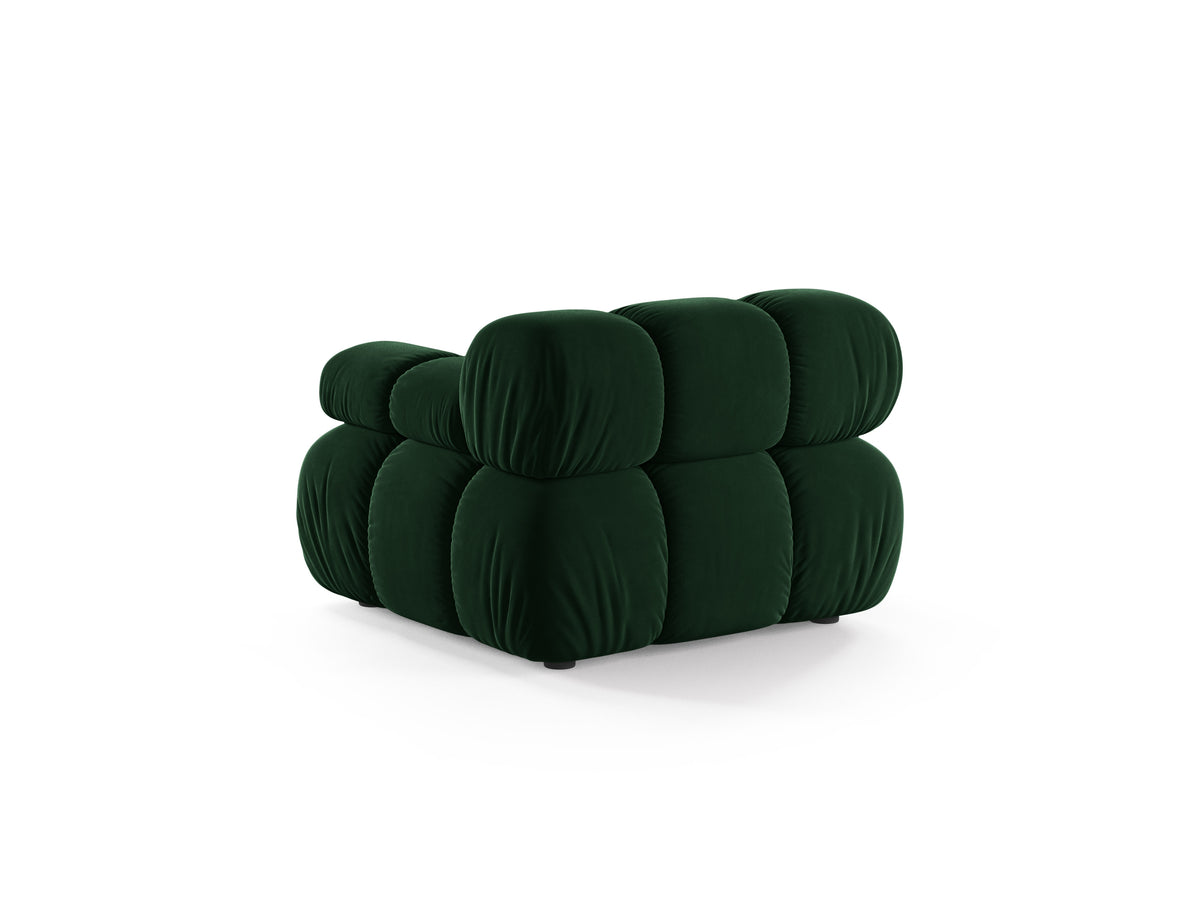 BELLIS Velvet Modular Sofa - Right Module in Bottle Green