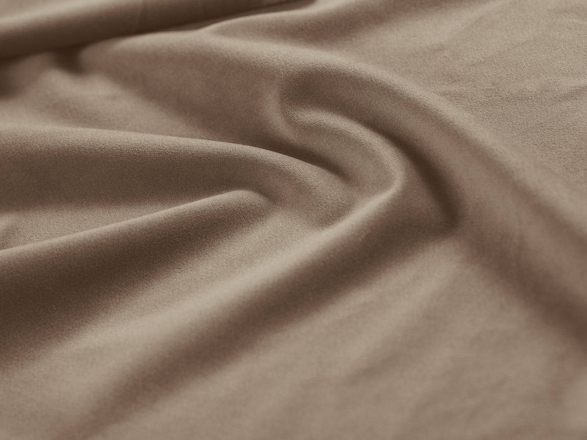 BELLIS Velvet Modular Sofa - Right Side Module in Cappuccino