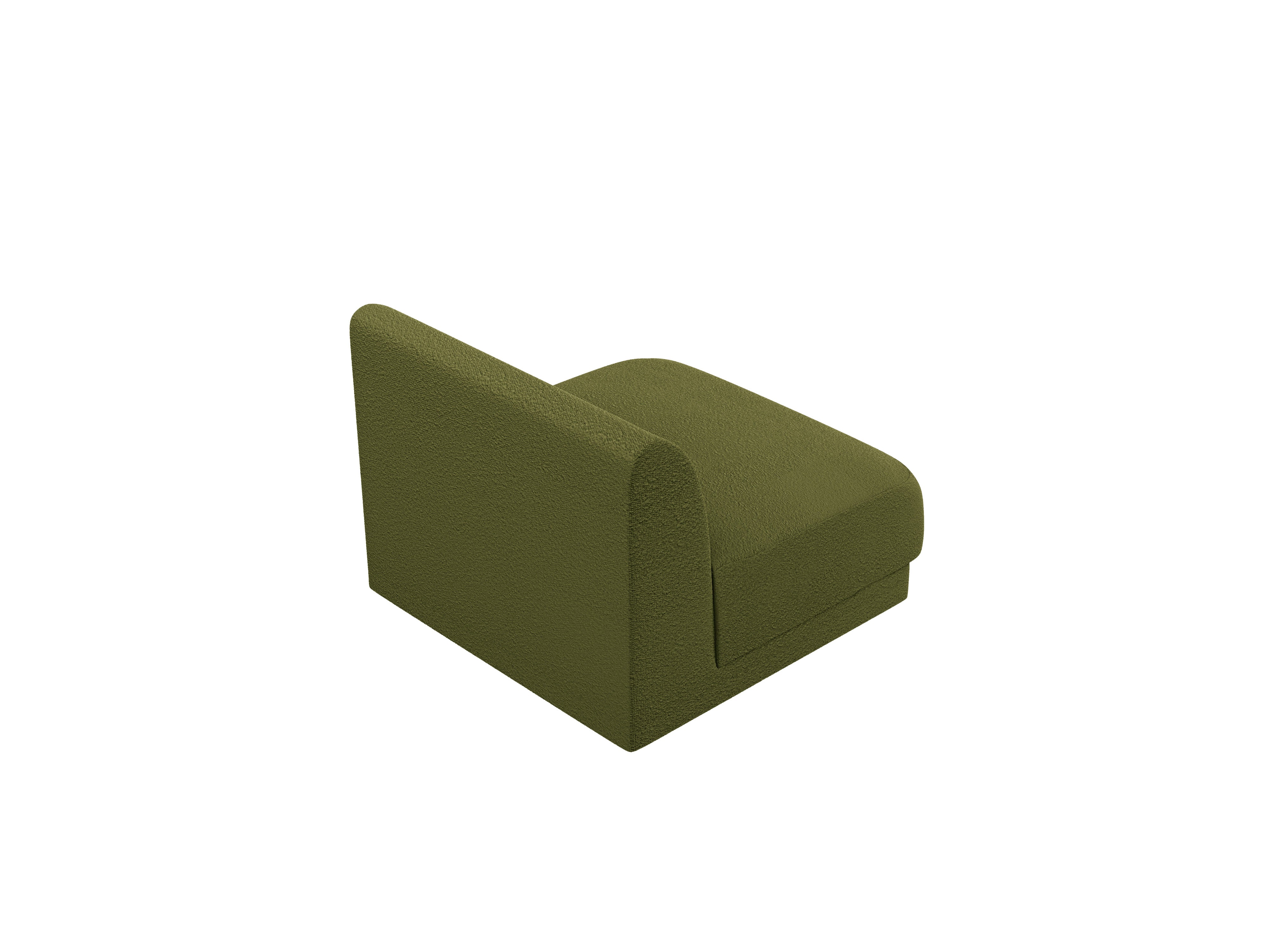 Armchair / module MILEY green boucle