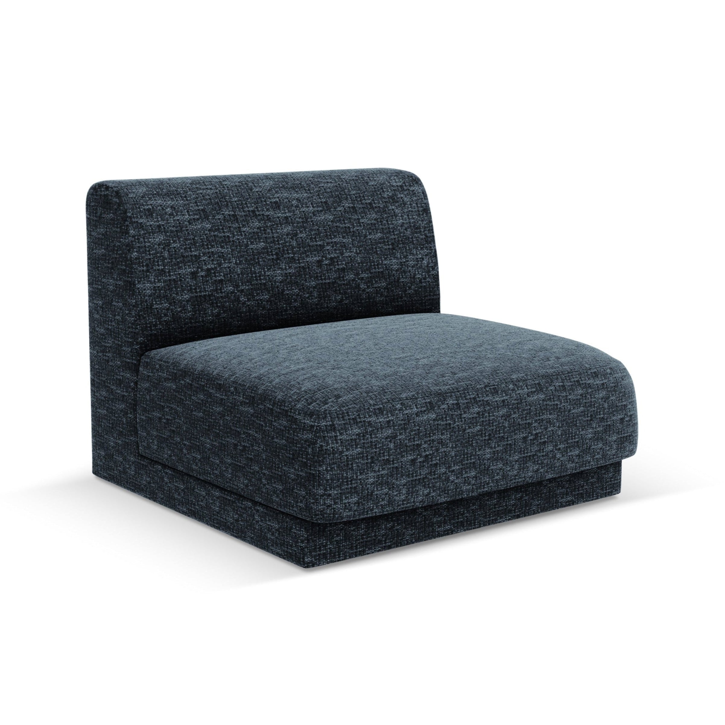 Armchair / module MILEY royal blue silky chenille