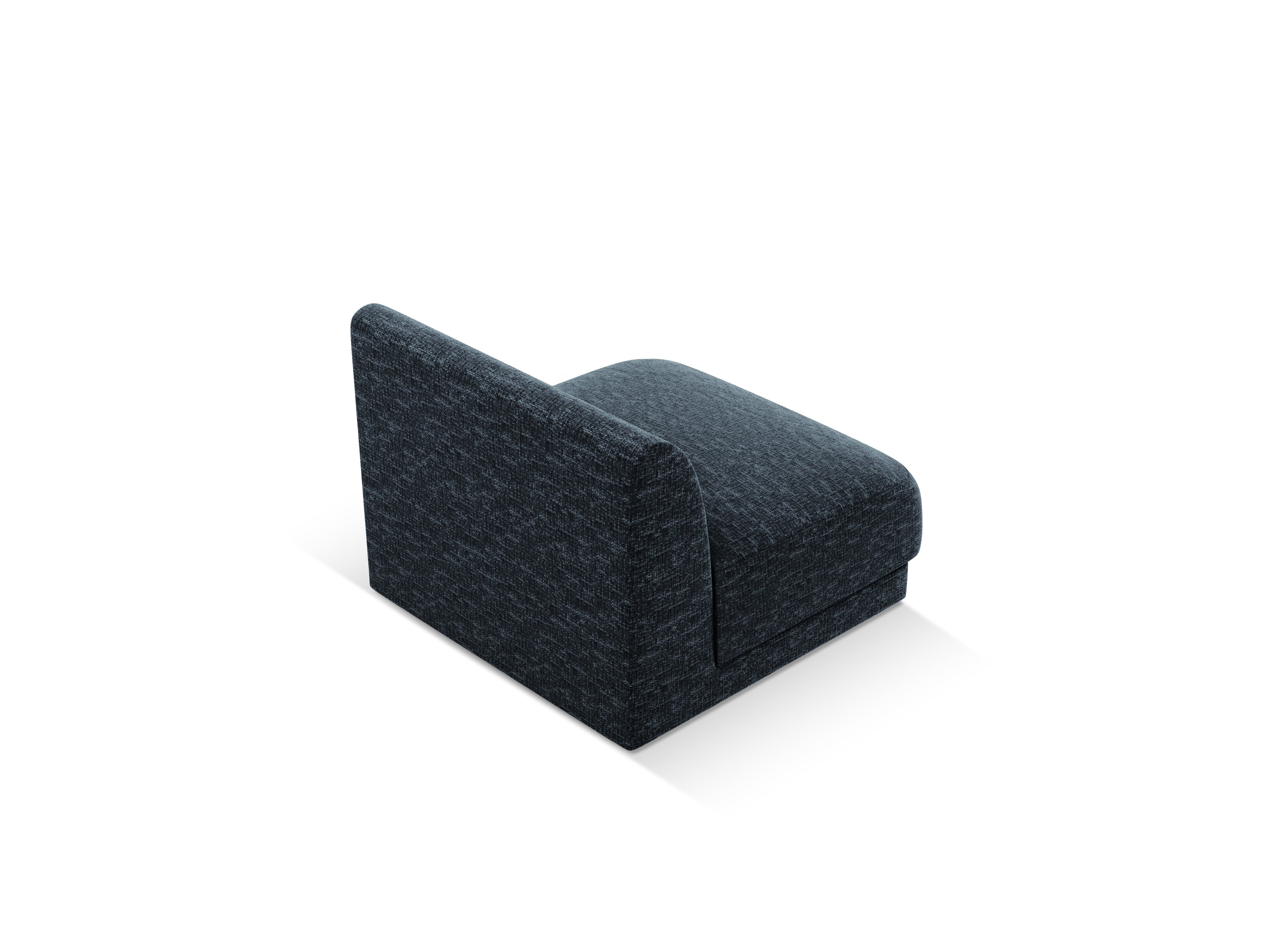 Armchair / module MILEY royal blue silky chenille