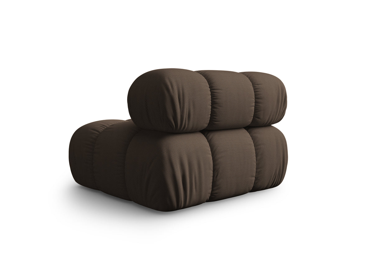BELLIS Armchair / Module in Brown 3D Fabric