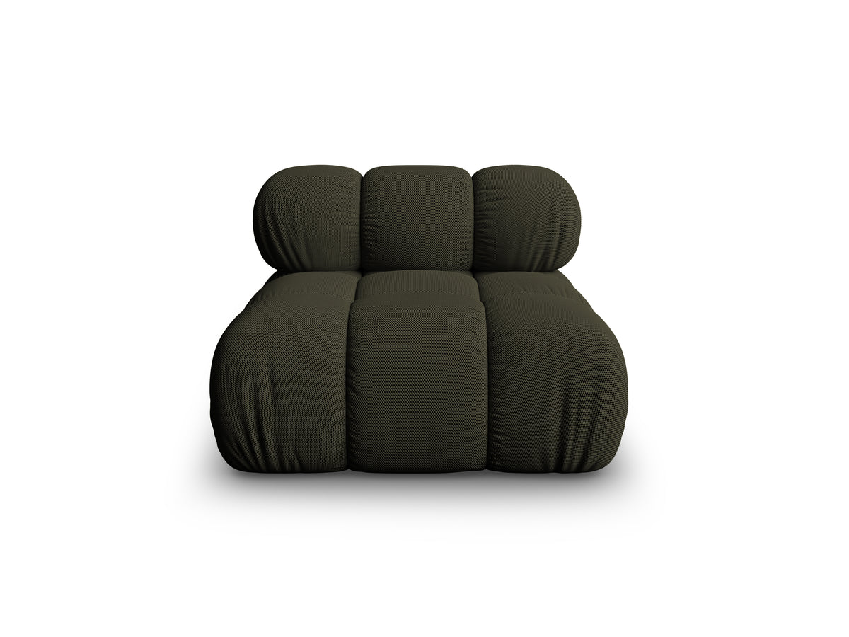 BELLIS Armchair / Module in Dark Green 3D Fabric