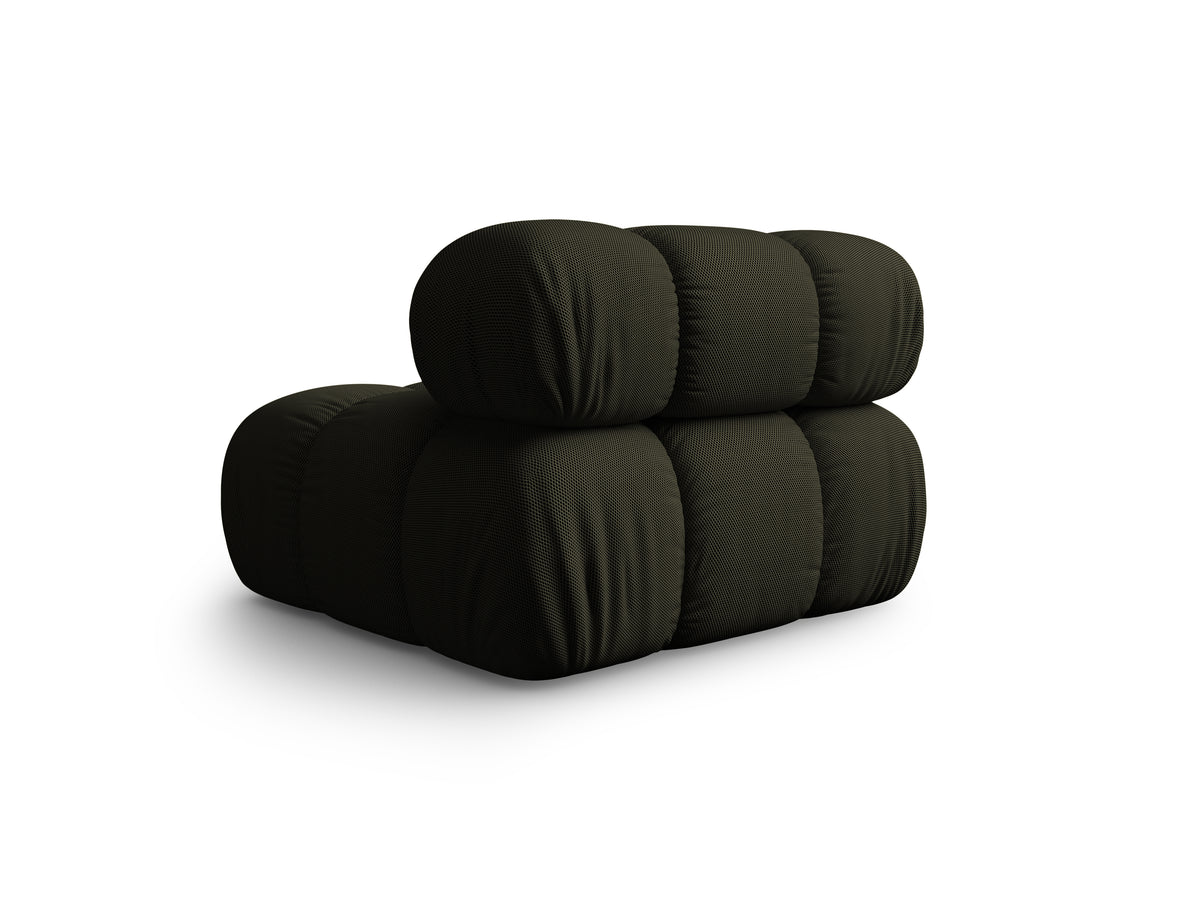 BELLIS Armchair / Module in Dark Green 3D Fabric