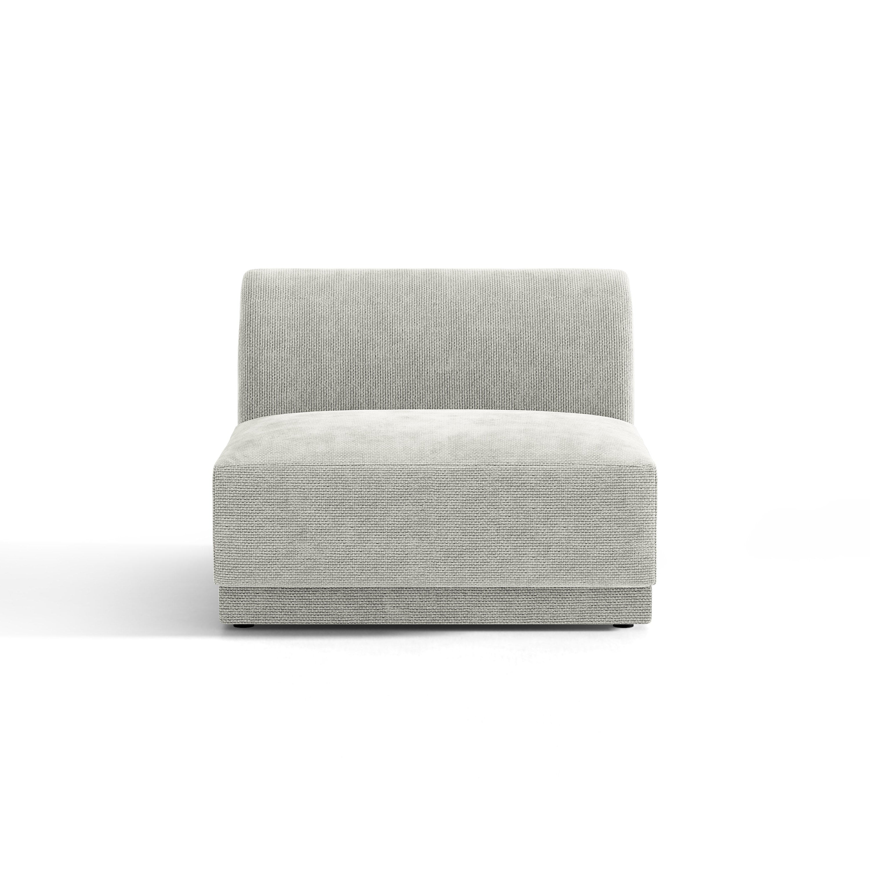 Armchair / module MILEY gray chenille