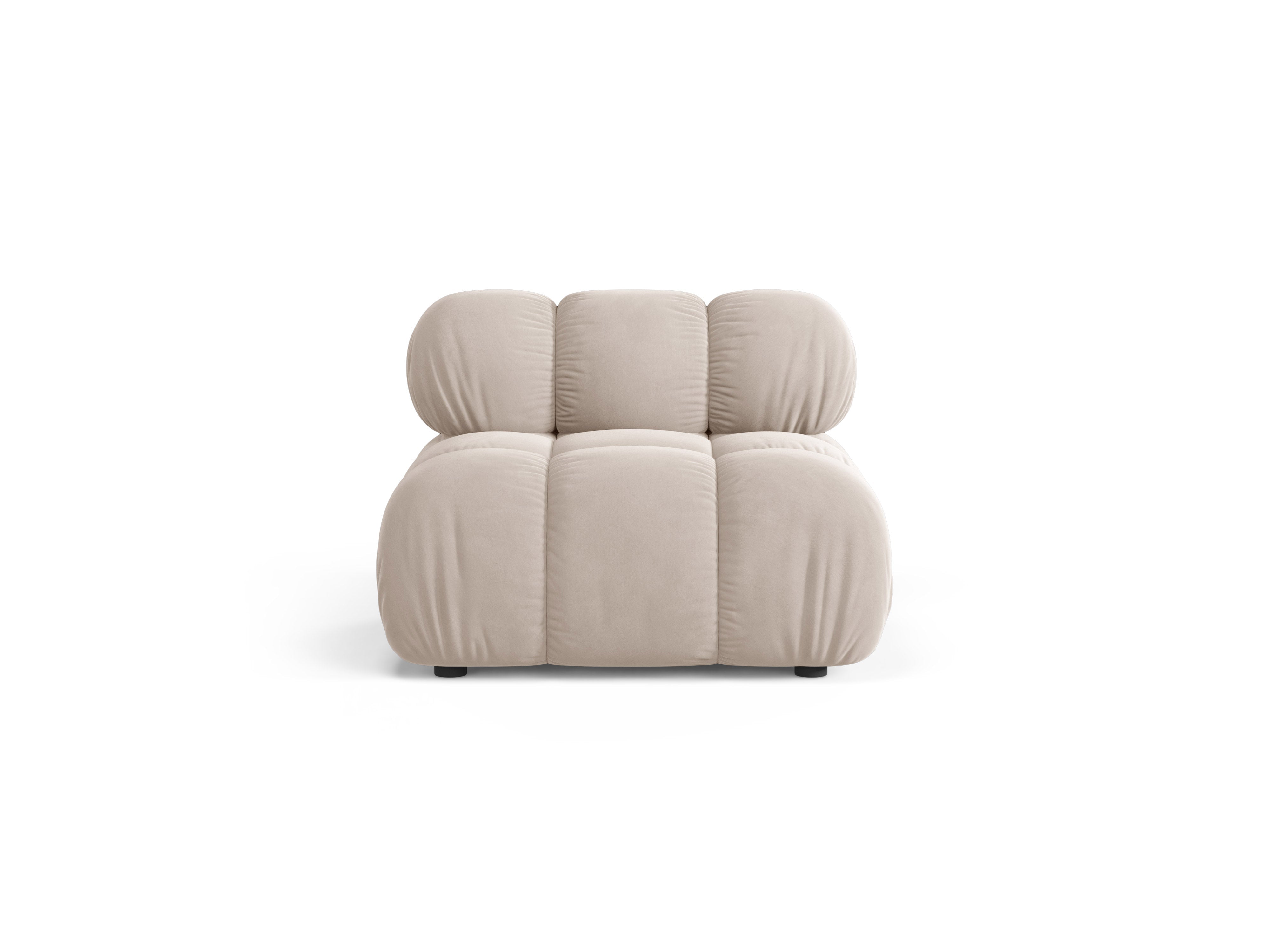 BELLIS Armchair / Module in Light Beige Velvet