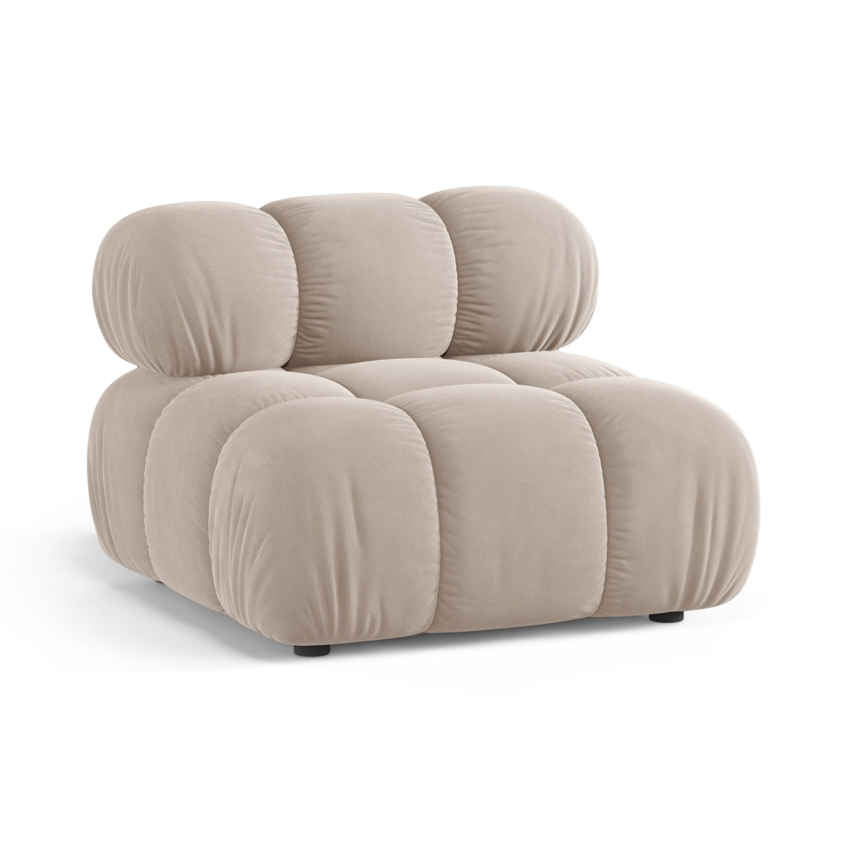 BELLIS Armchair / Module in Light Beige Velvet
