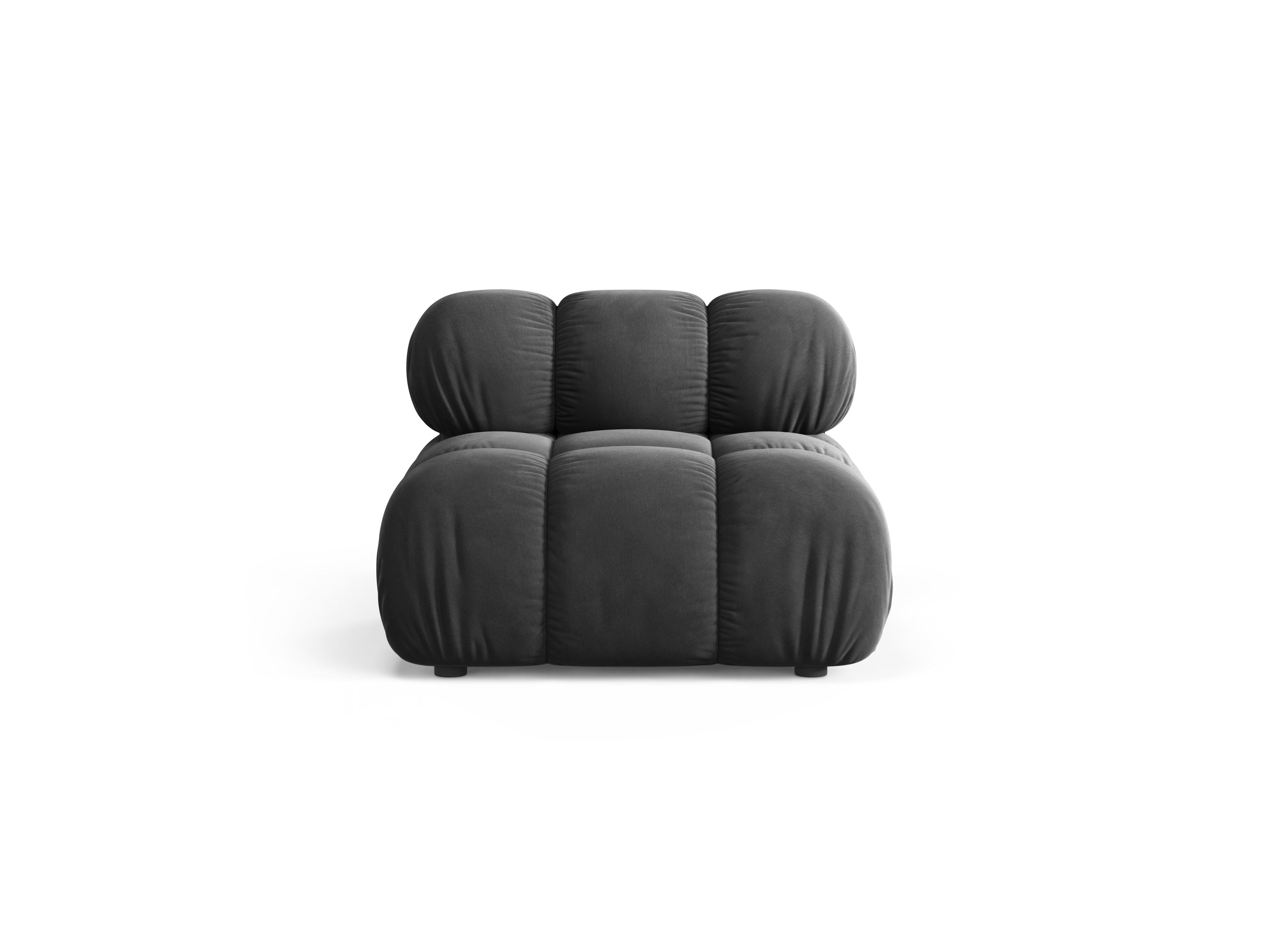 BELLIS Armchair / Module in Dark Gray Velvet