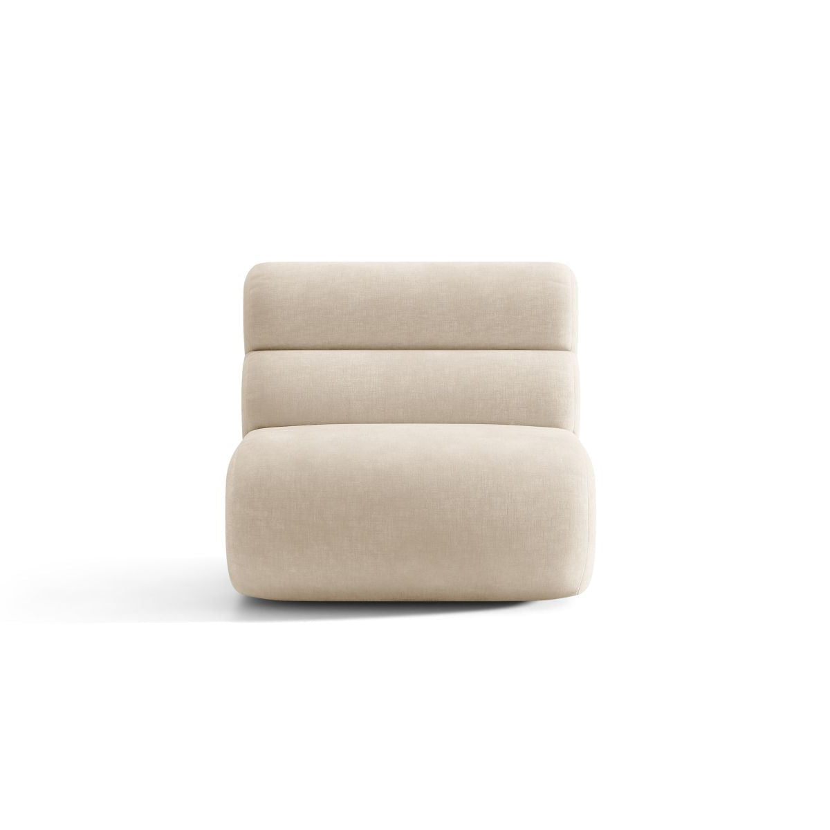 Neo Armchair / Module in Light Beige Chenille