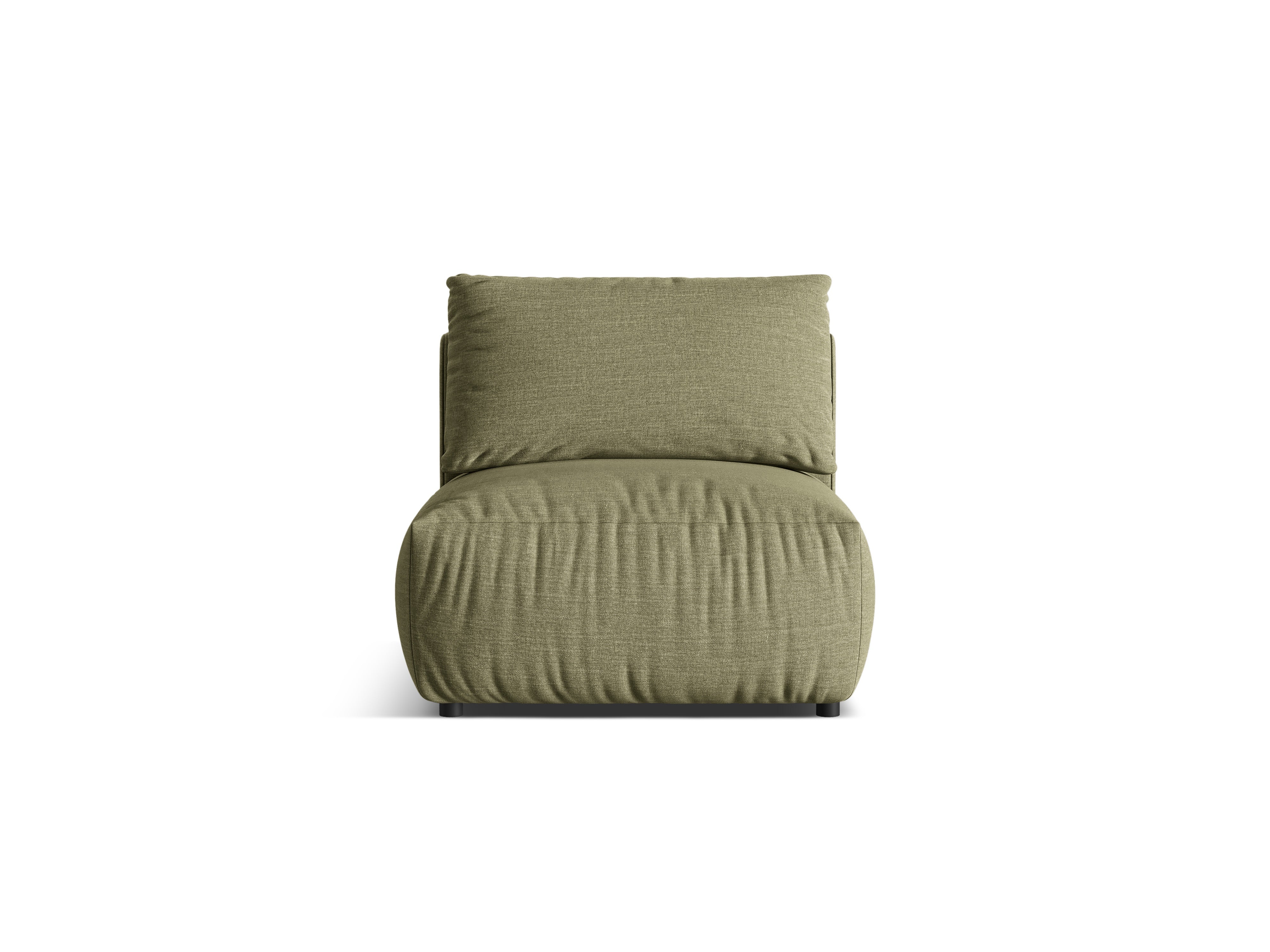 CHRIS Modular Sofa - Central Element Green Chenille