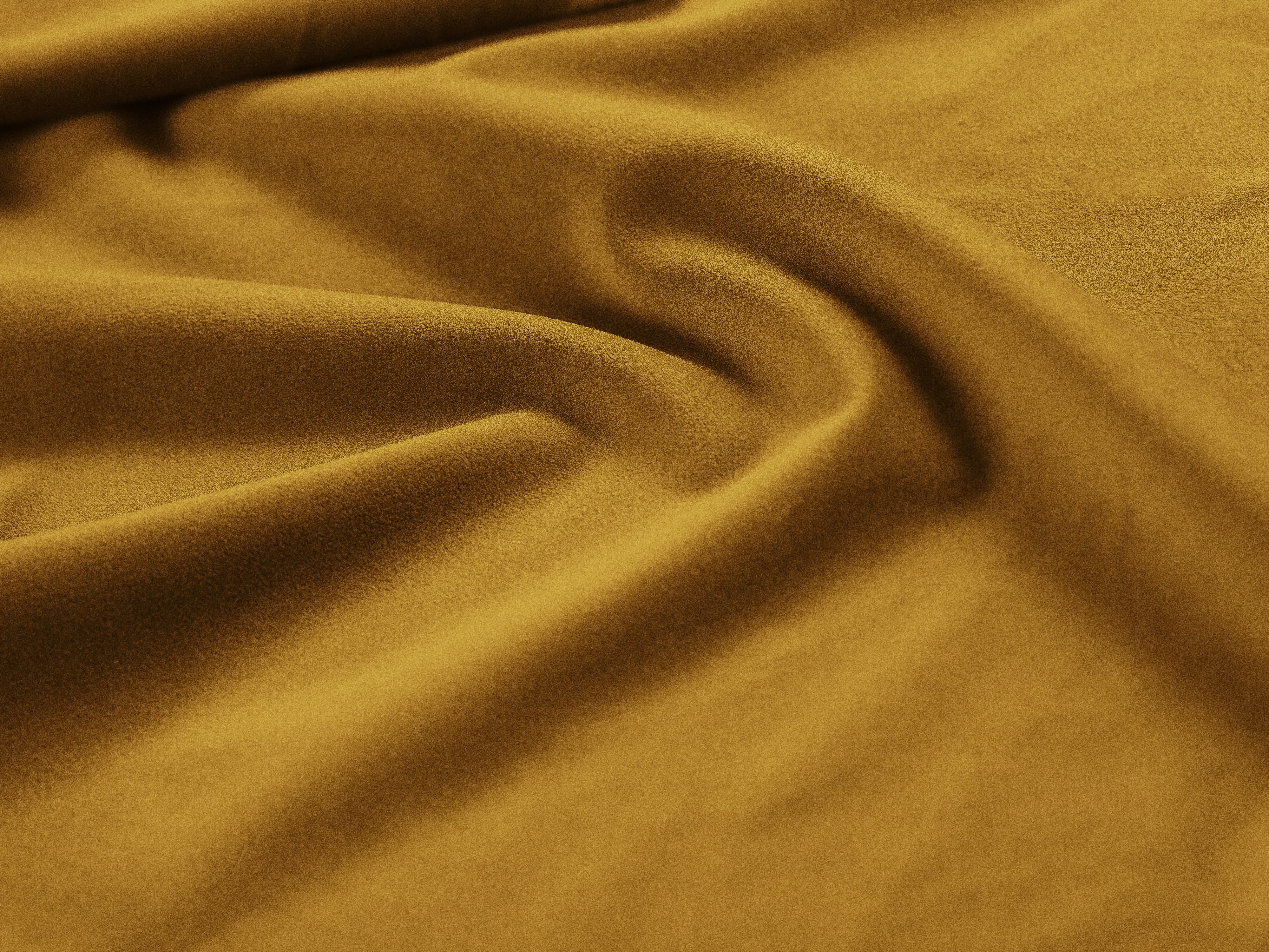 Velvet armchair / BELLIS module in mustard.