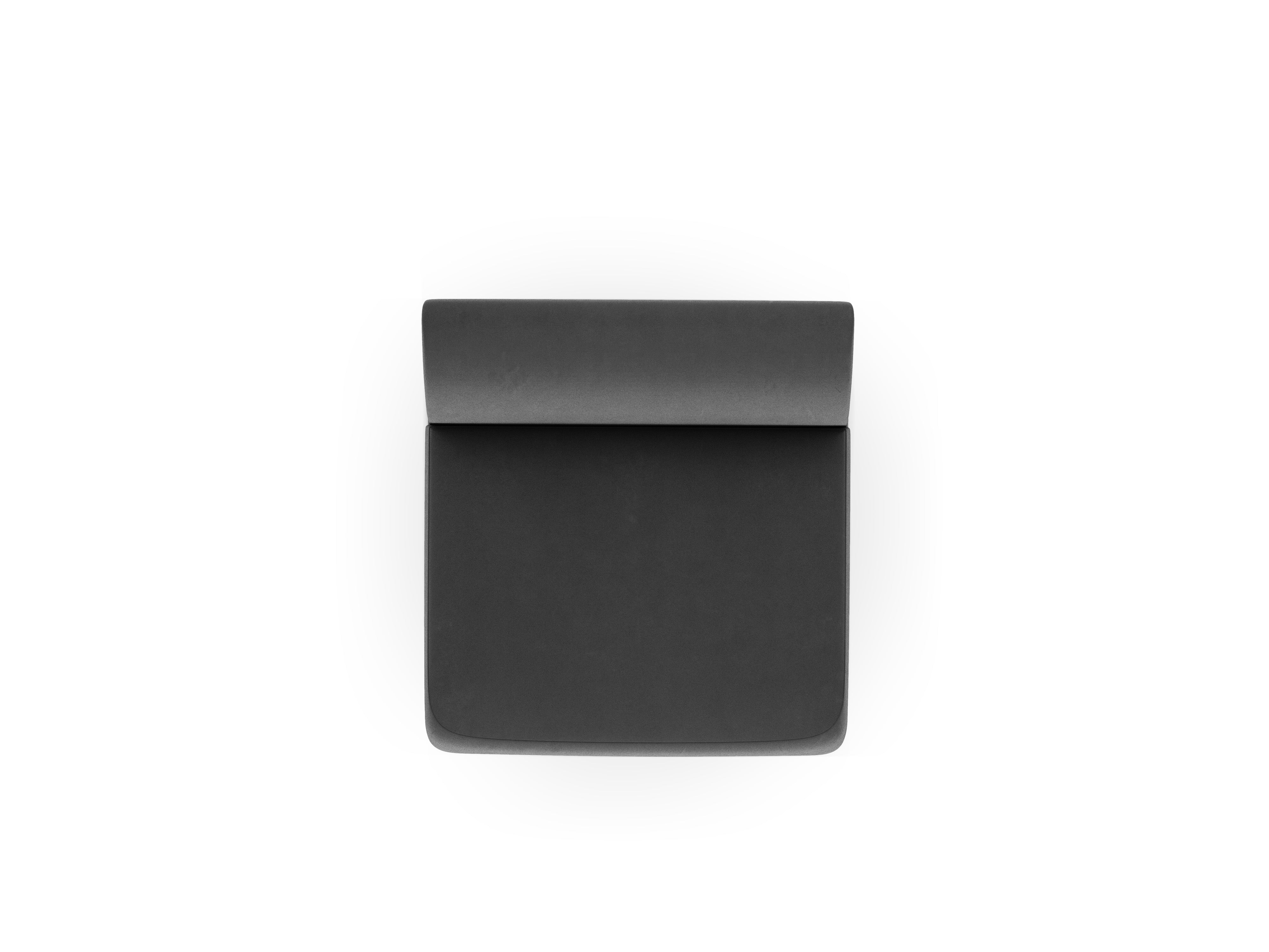 Armchair / velvet module MILEY gray