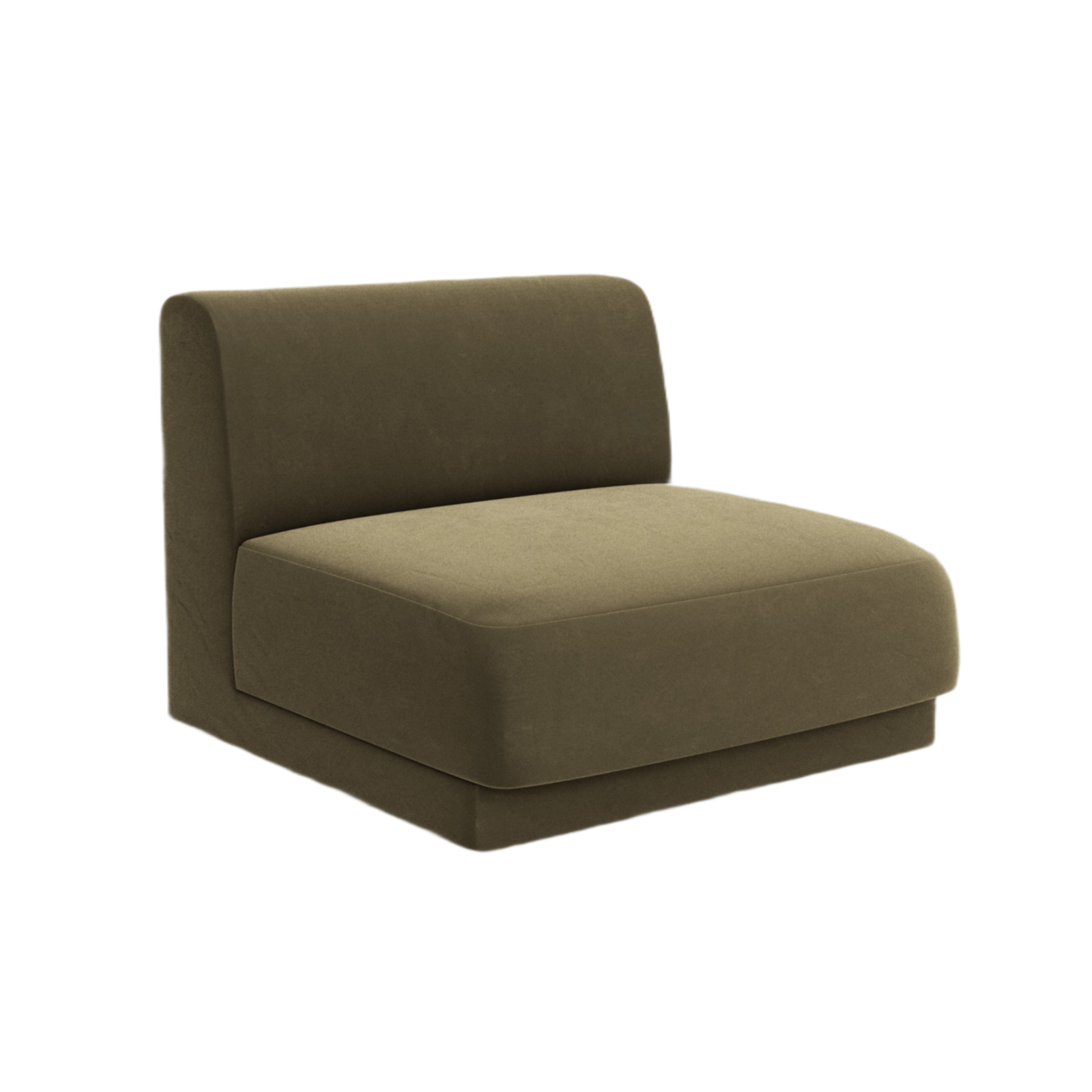 Sessel / Samtmodul MILEY grün