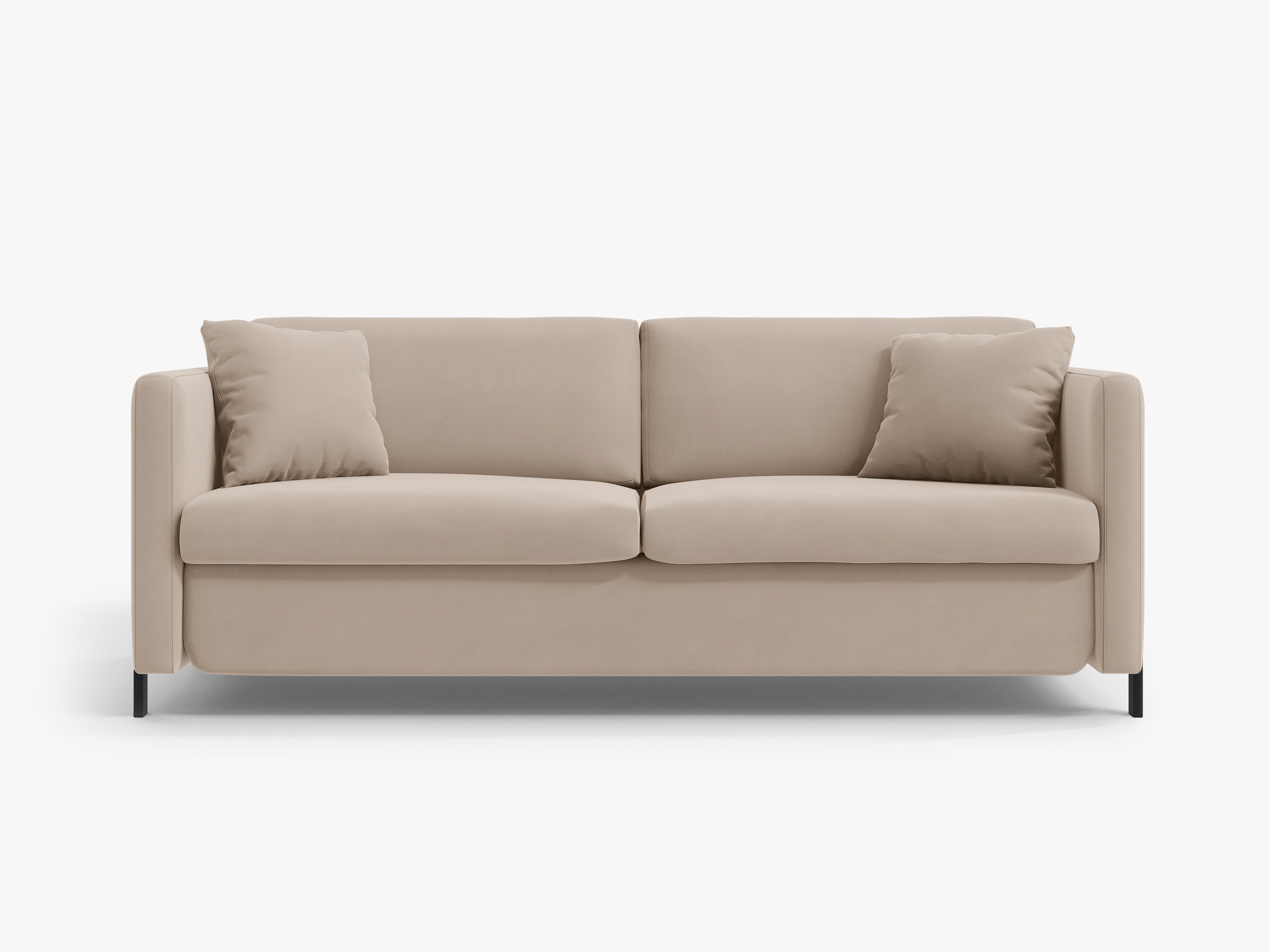 Samtsofa mit Bettfunktion, "Gloria", 2 Sitze, Beige, 182x102x80
In Europa gemacht