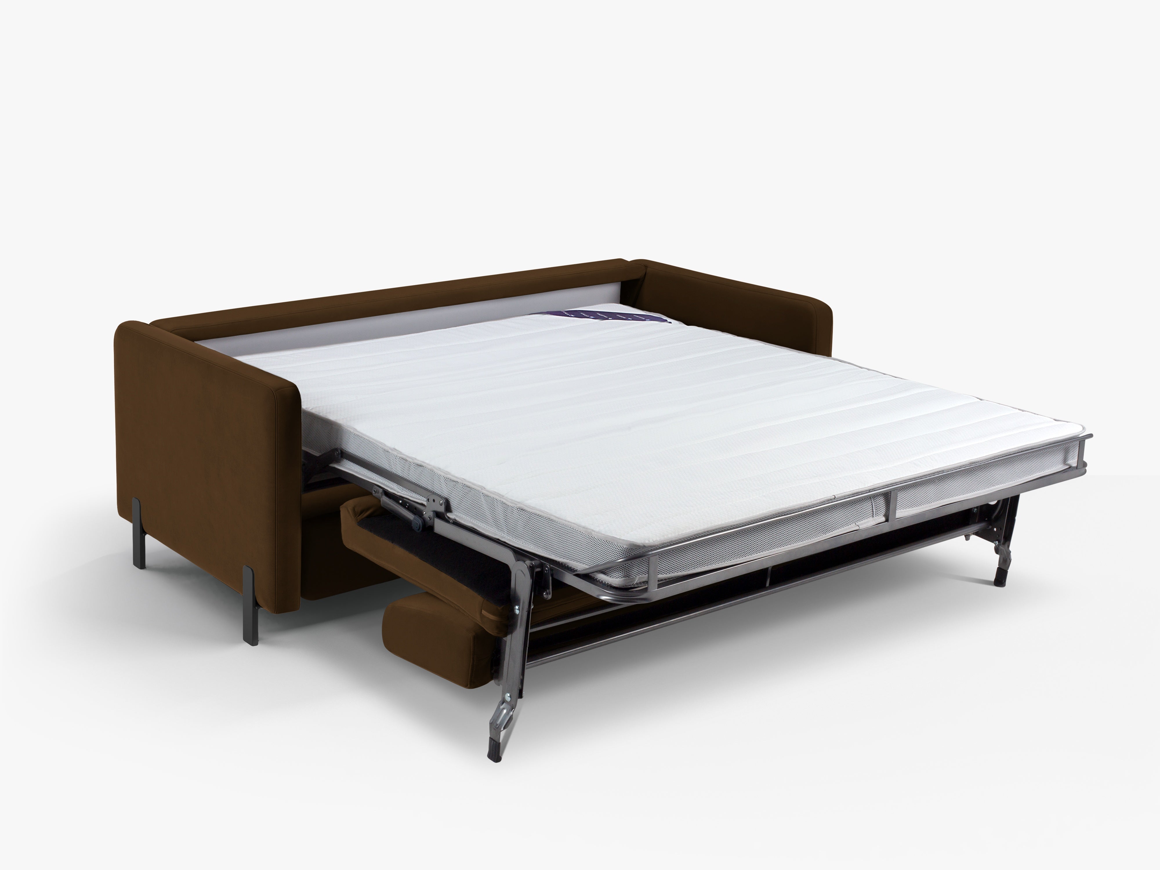 Samtsofa mit Bettfunktion, "Gloria", 2 Sitze, Schokolade, 182x102x80
In Europa gemacht