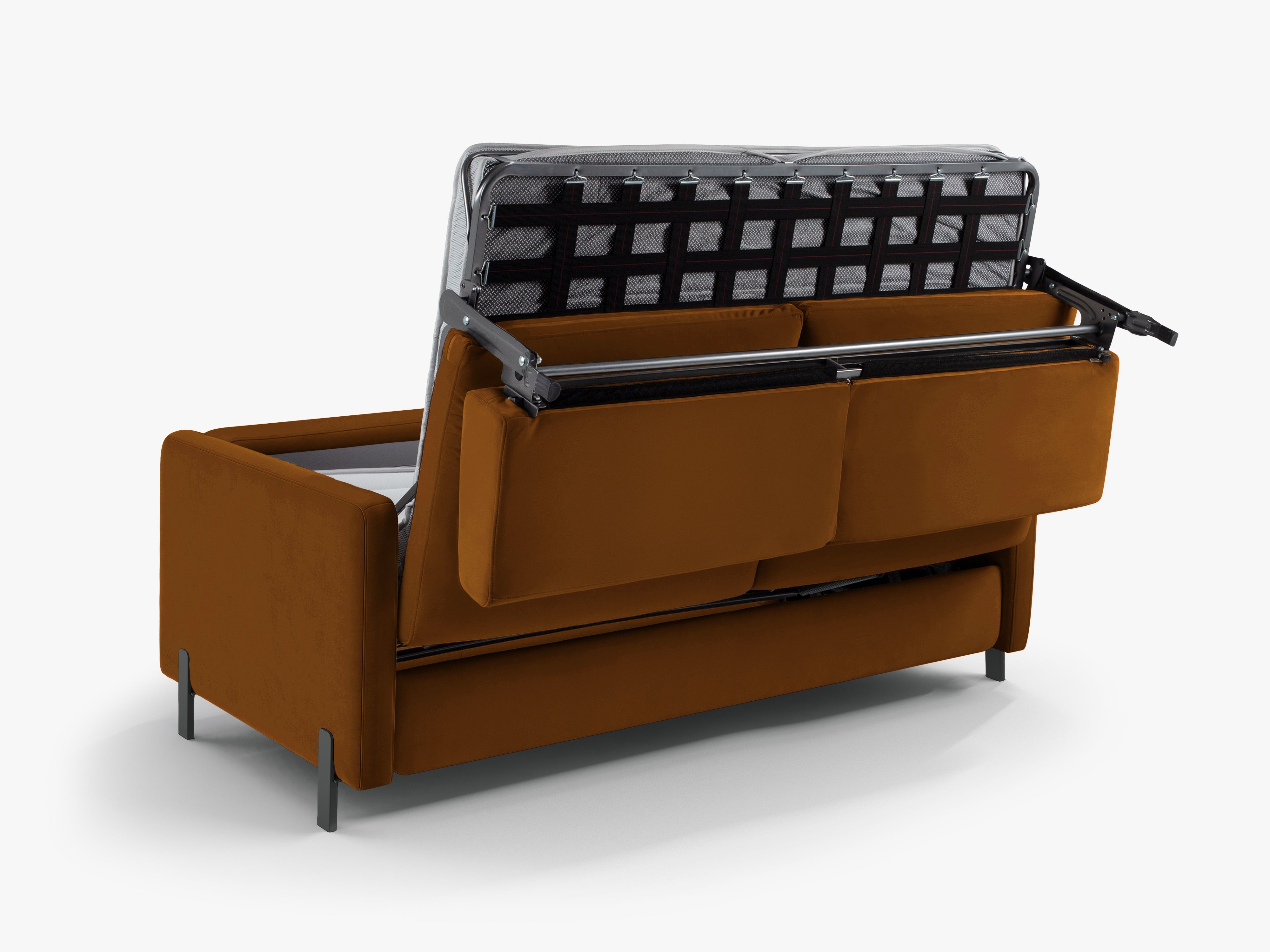 Samtsofa mit Bettfunktion, "Gloria", 2 Sitze, Brown, 182x102x80
In Europa gemacht