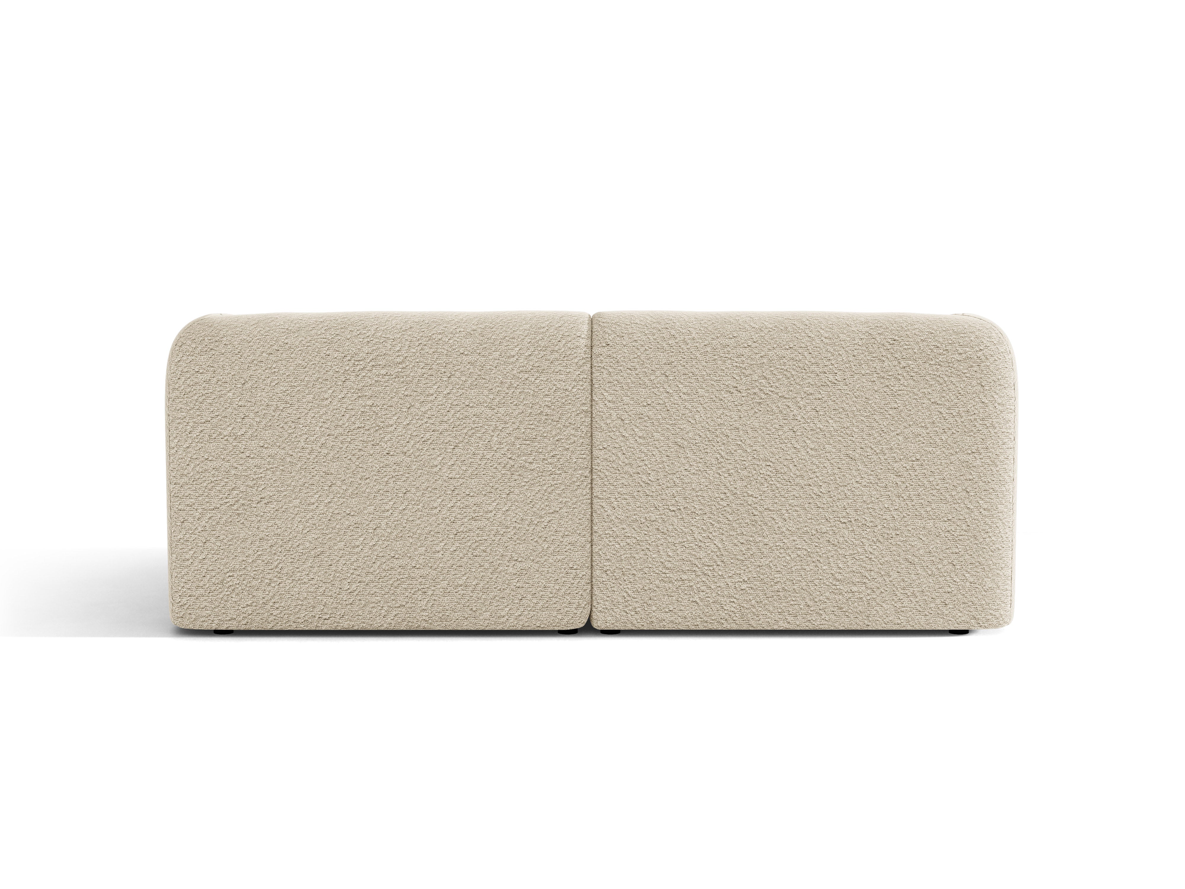 Sofa 2-osobowa MILEY beżowy boucle – tkanina bouclé