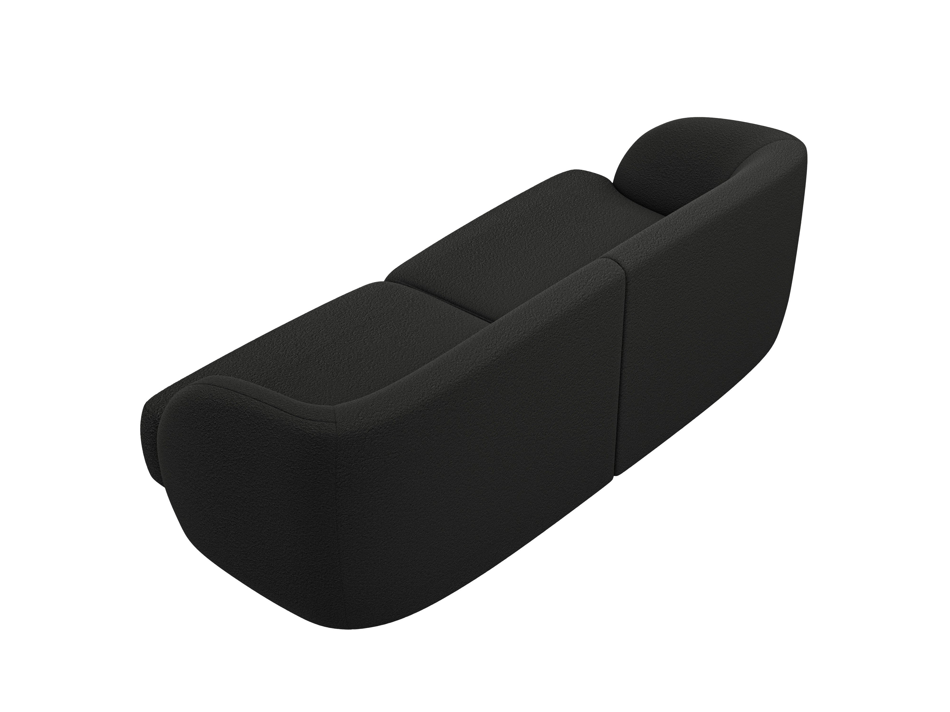 Sofa 2-sitzig MILEY schwarz Boucle