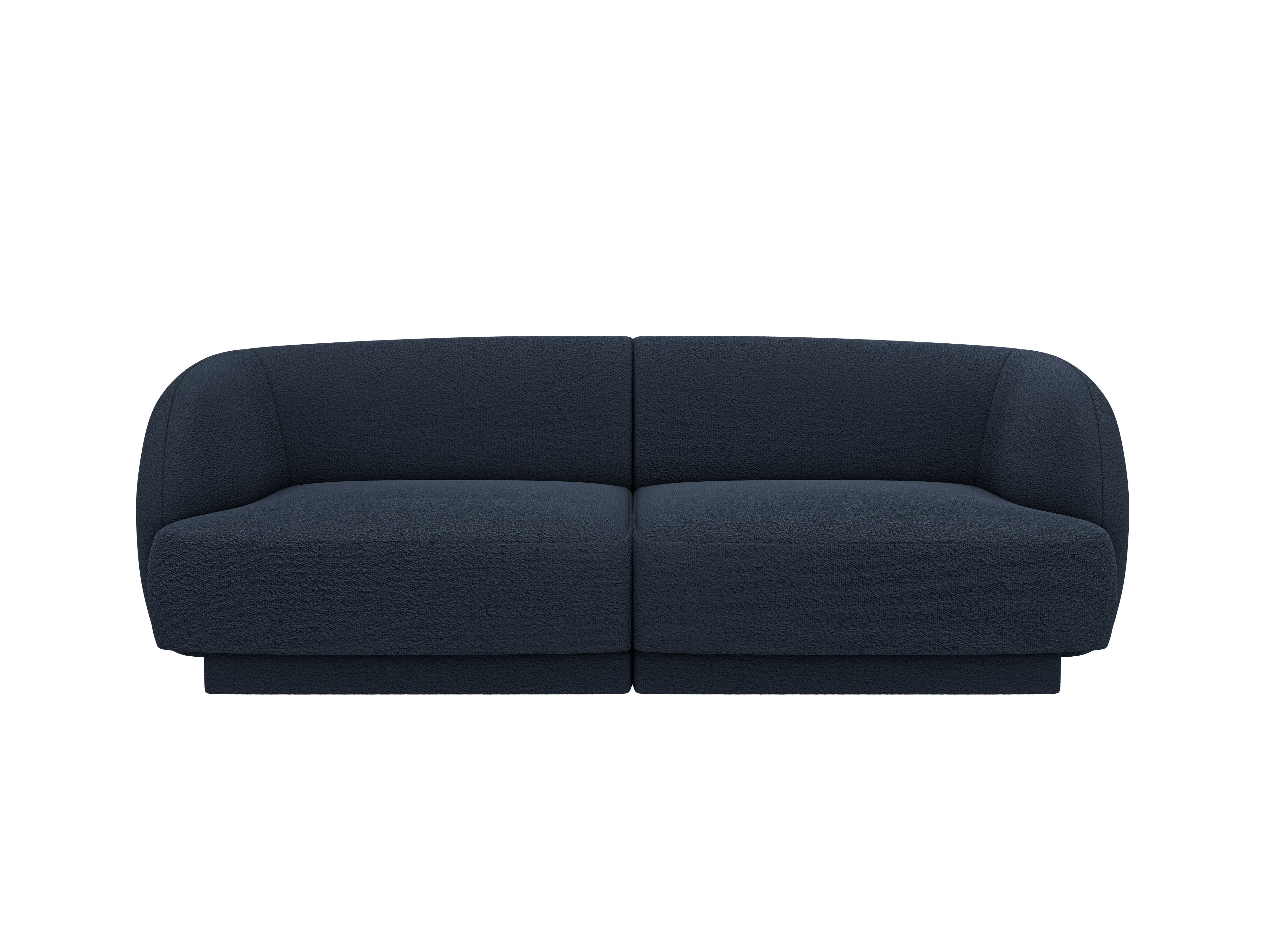 Sofa 2-sitzig MILEY dunkelblau Boucle
