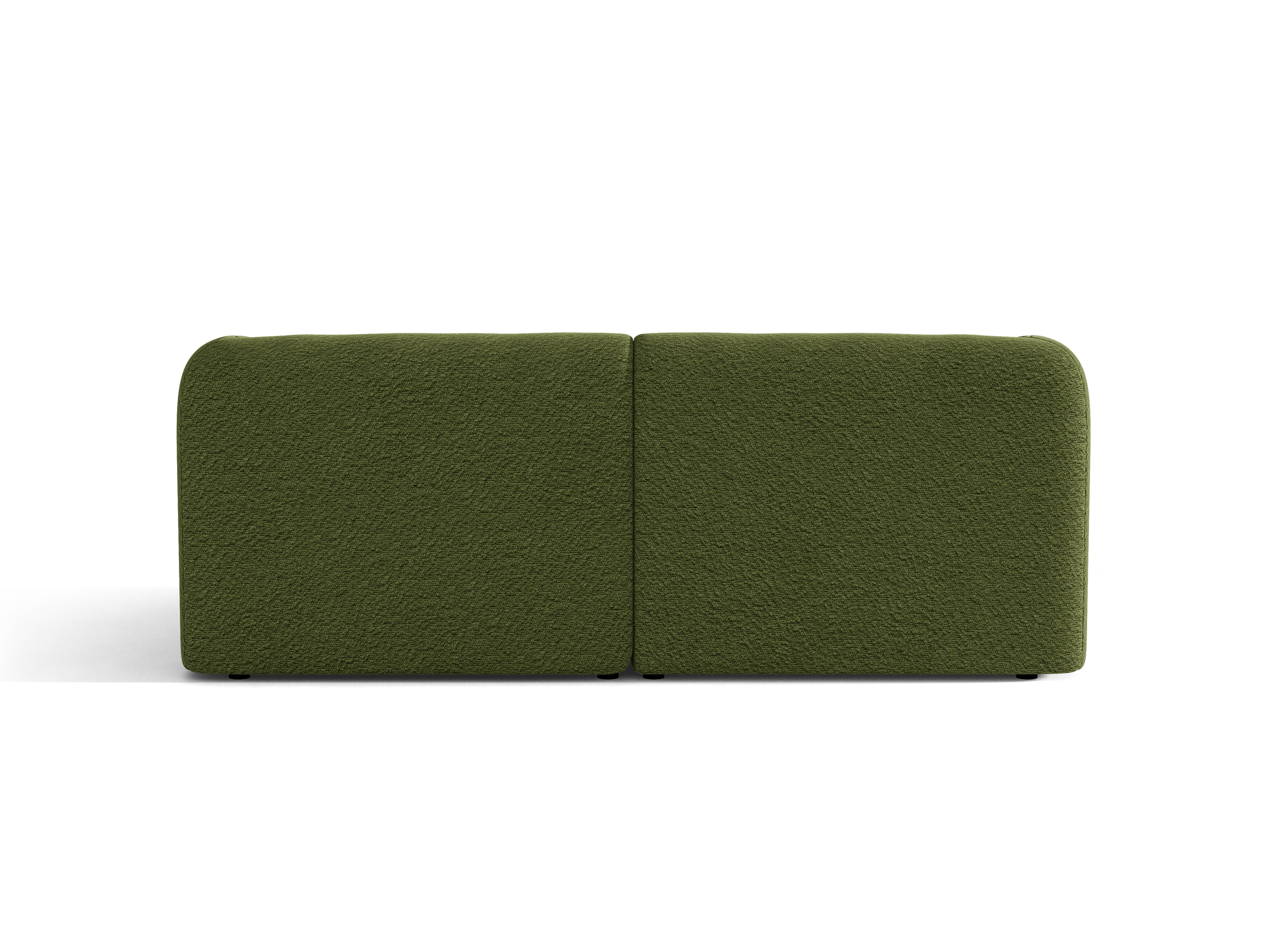 Sofa 2-osobowa MILEY zielony boucle – tkanina bouclé
