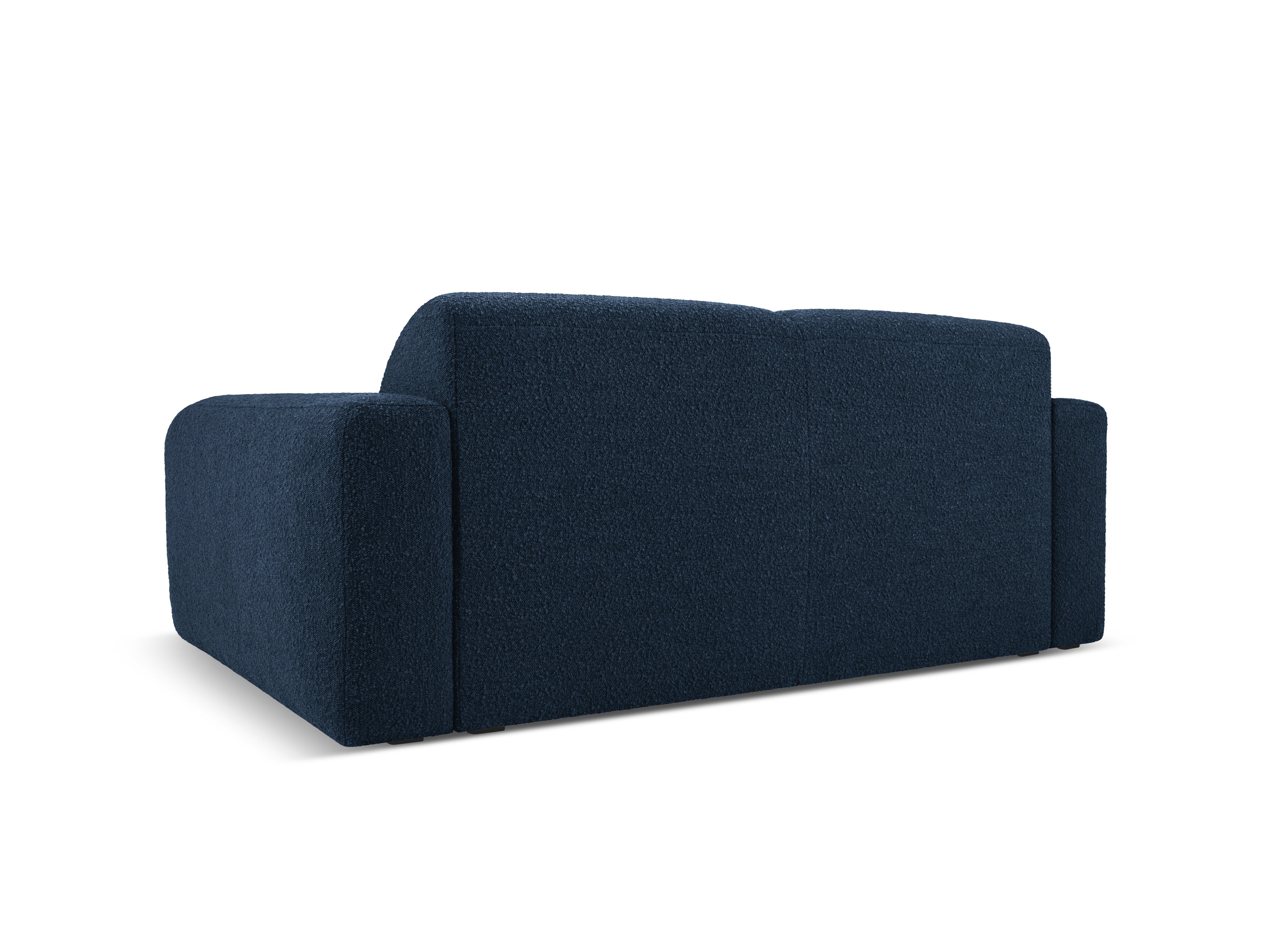 Sofa w tkaninie boucle 2-osobowa MOLINO granatowy Micadoni    Eye on Design