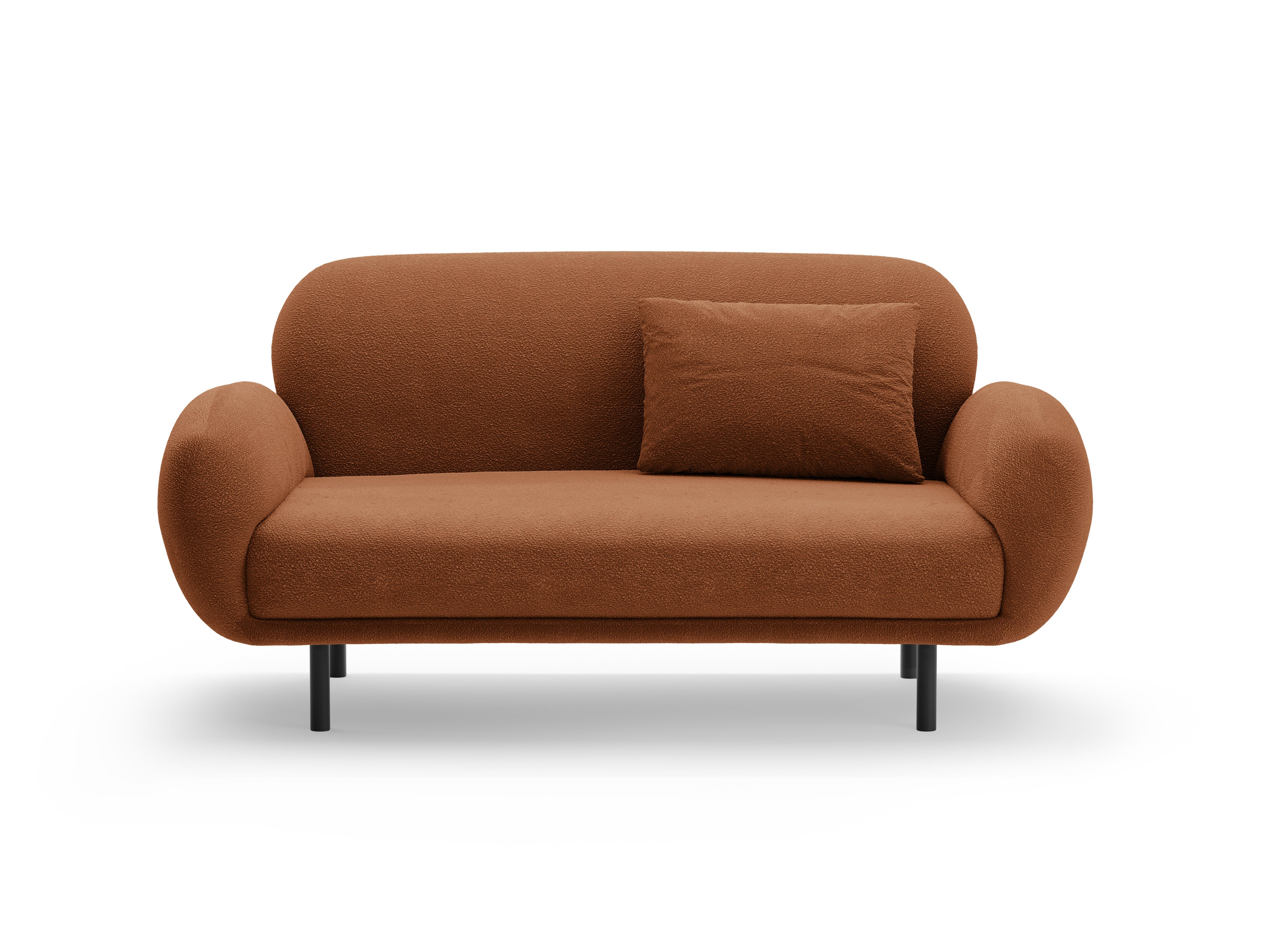 Sofa 2-Sitzer POPPY terrakotta Boucle