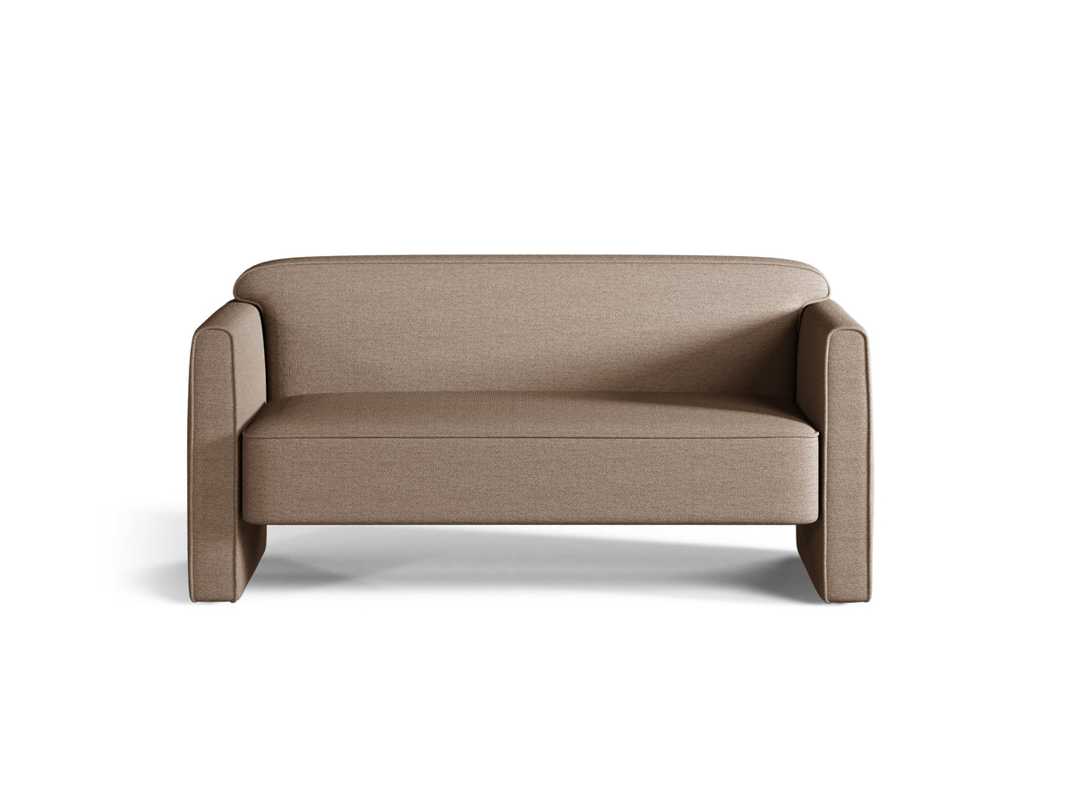 ABBY 2-Seater Sofa Dark Beige