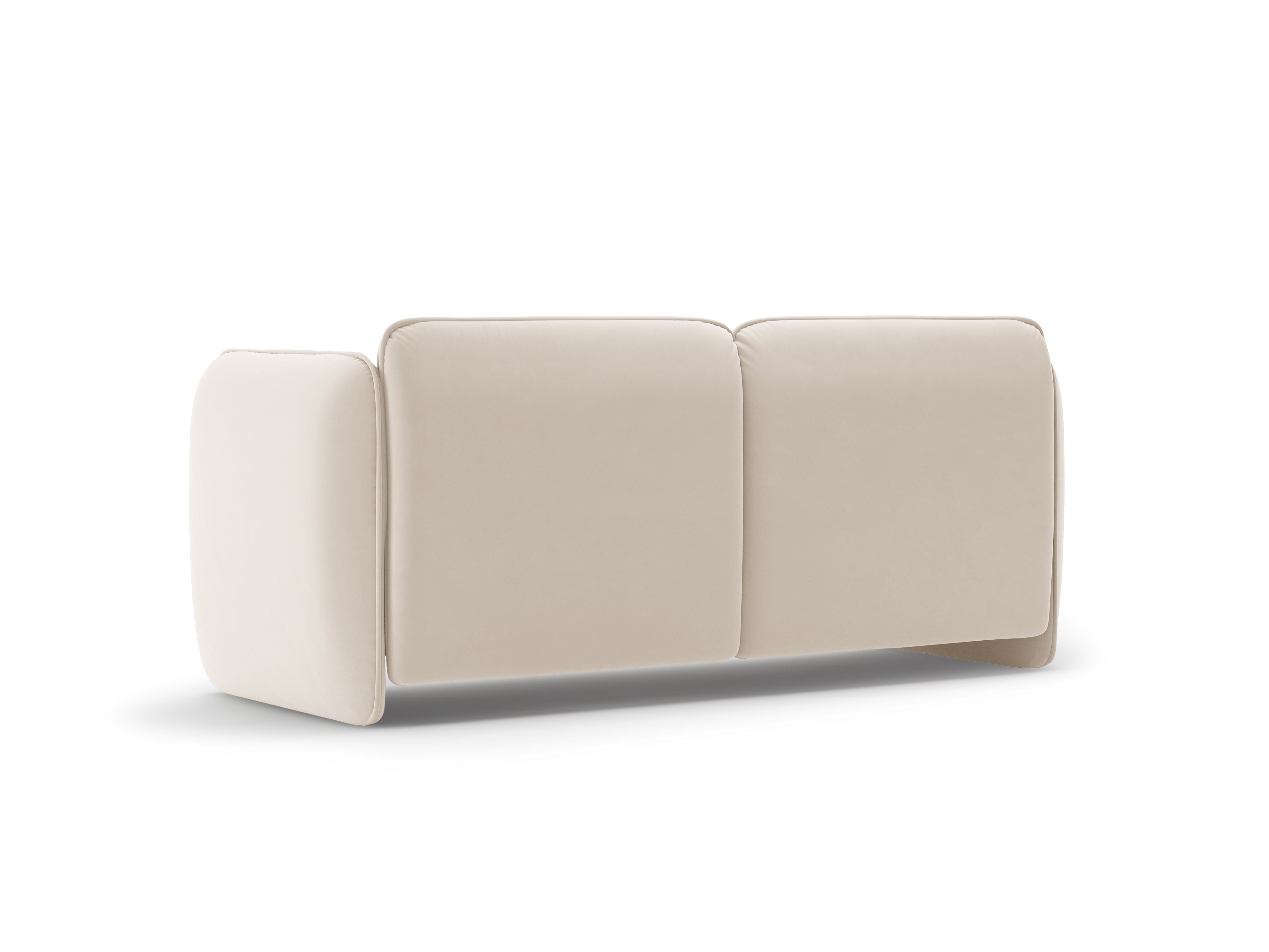 2-Seater Velvet Sofa GEORGIA Light Beige