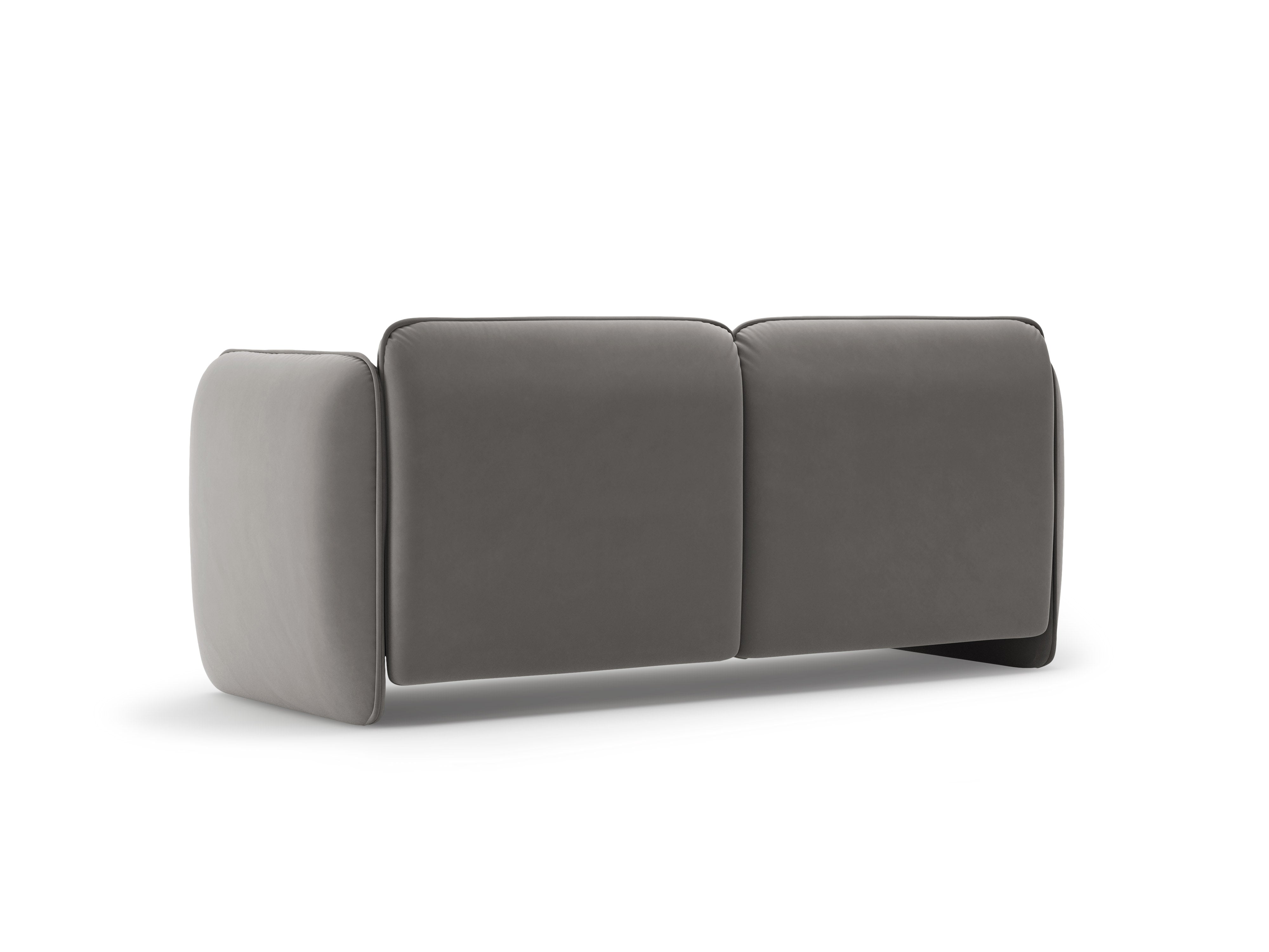 2-Seater Velvet Sofa GEORGIA Gray