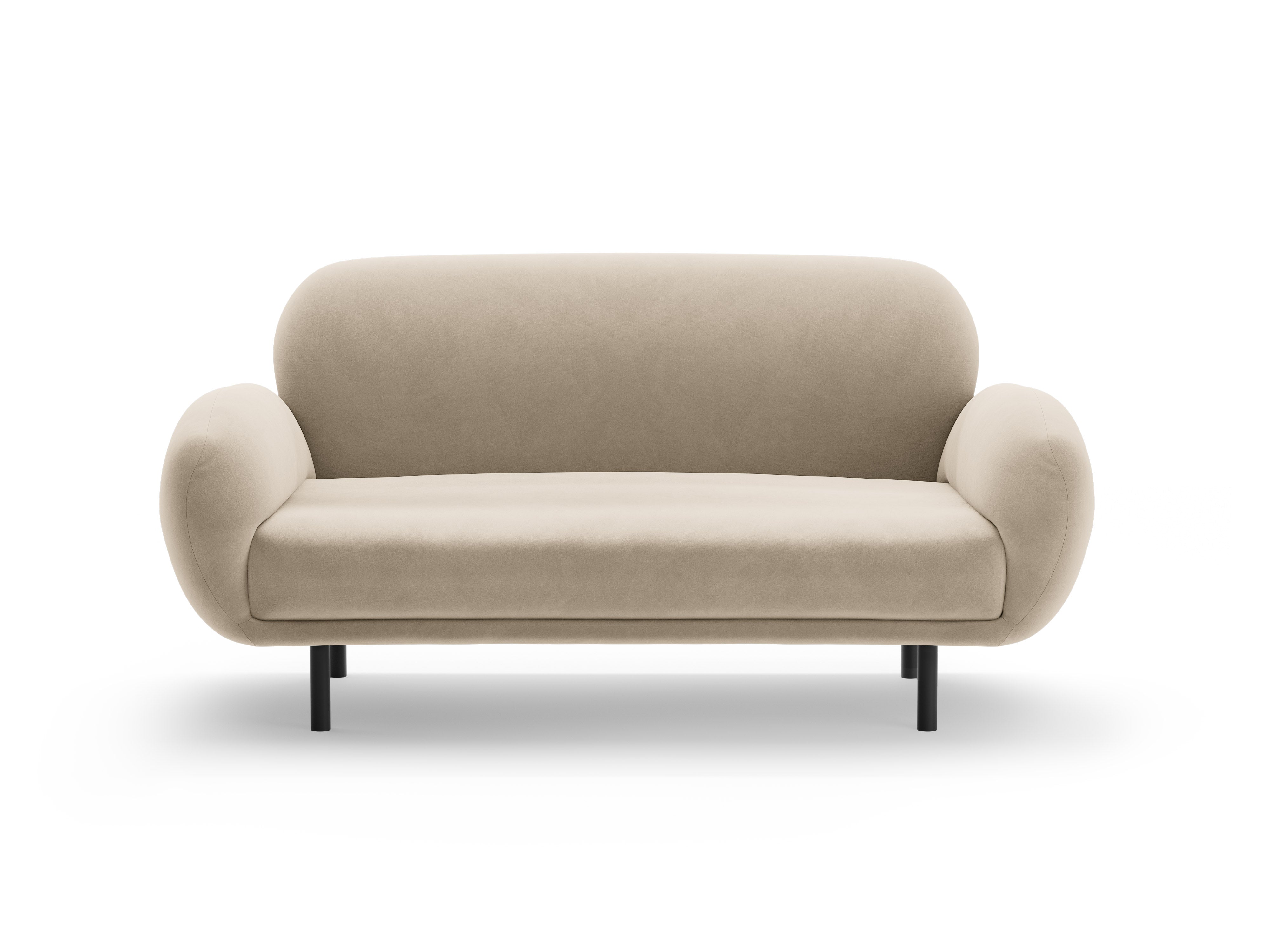 Sofa aus Samt 2-sitzig POPPY ecru